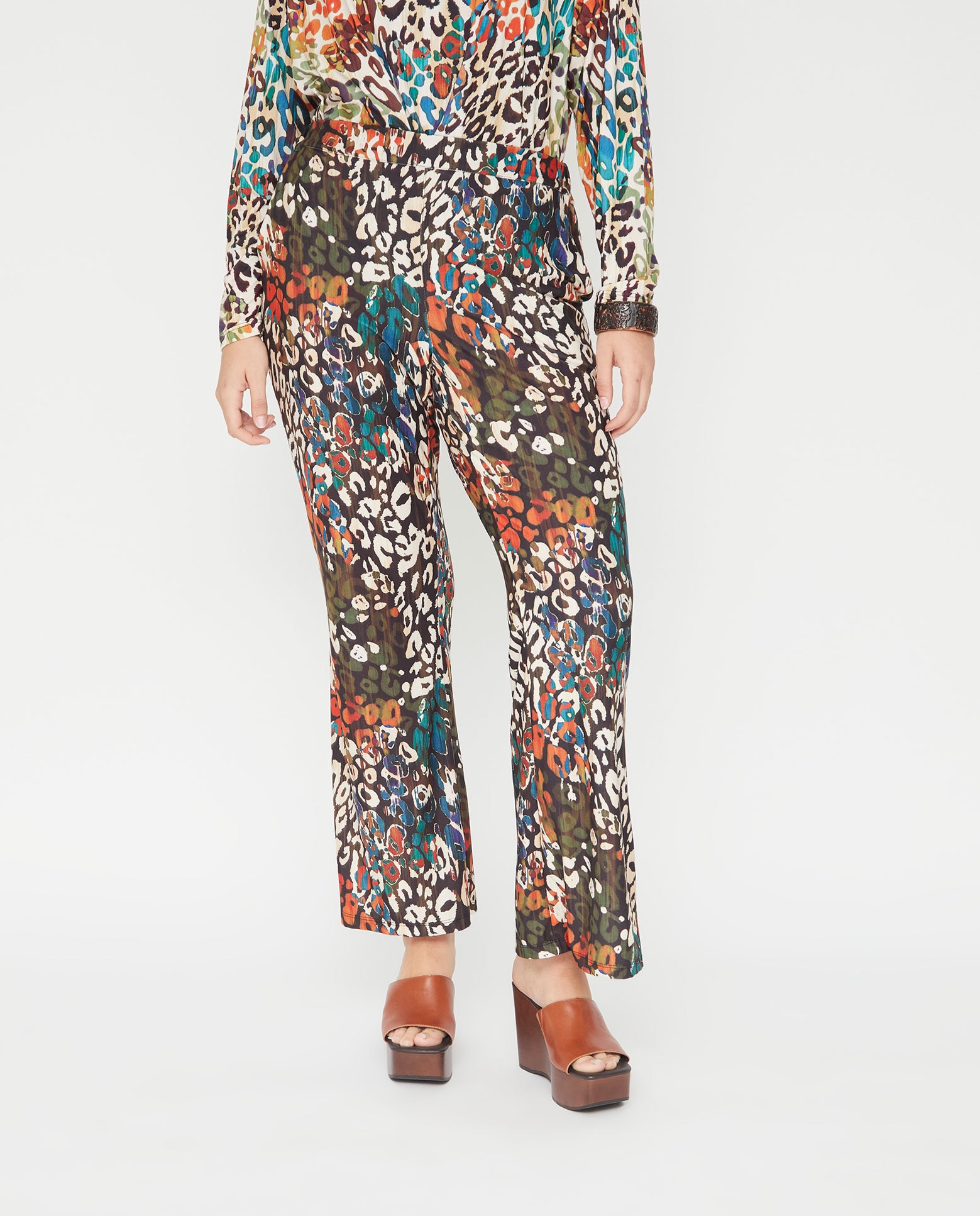 Pantalón estampado de leopardo - October - Multicolor Multicolor-4