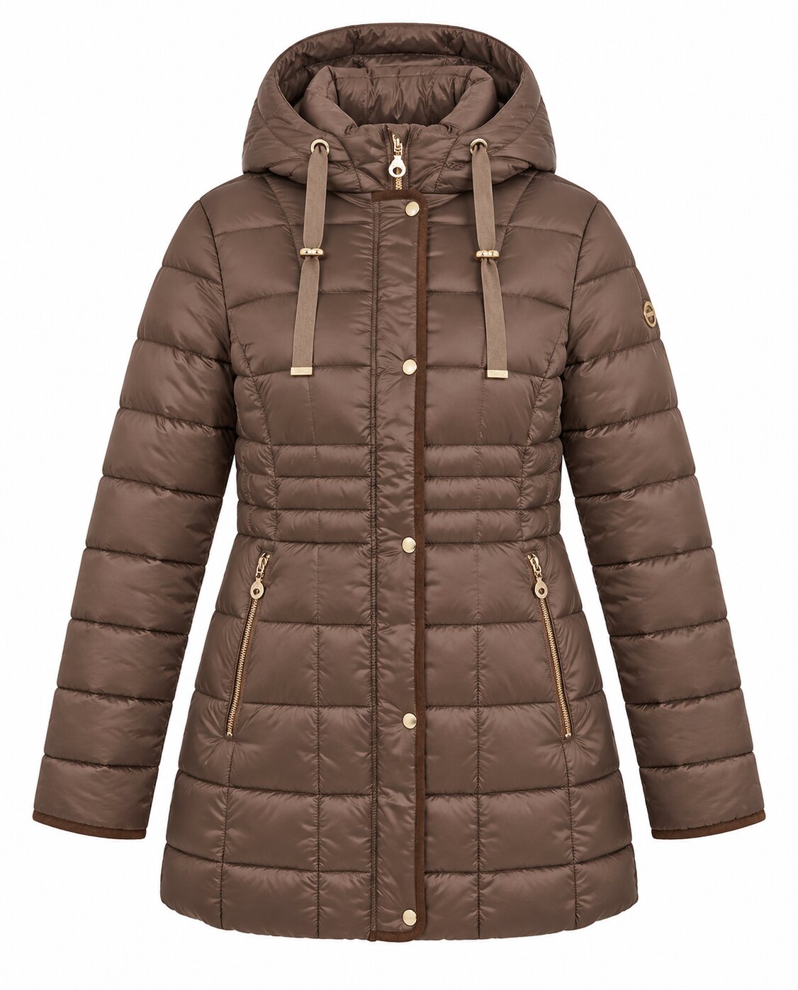 Parka largo medio con capucha - October - Topo Topo-5