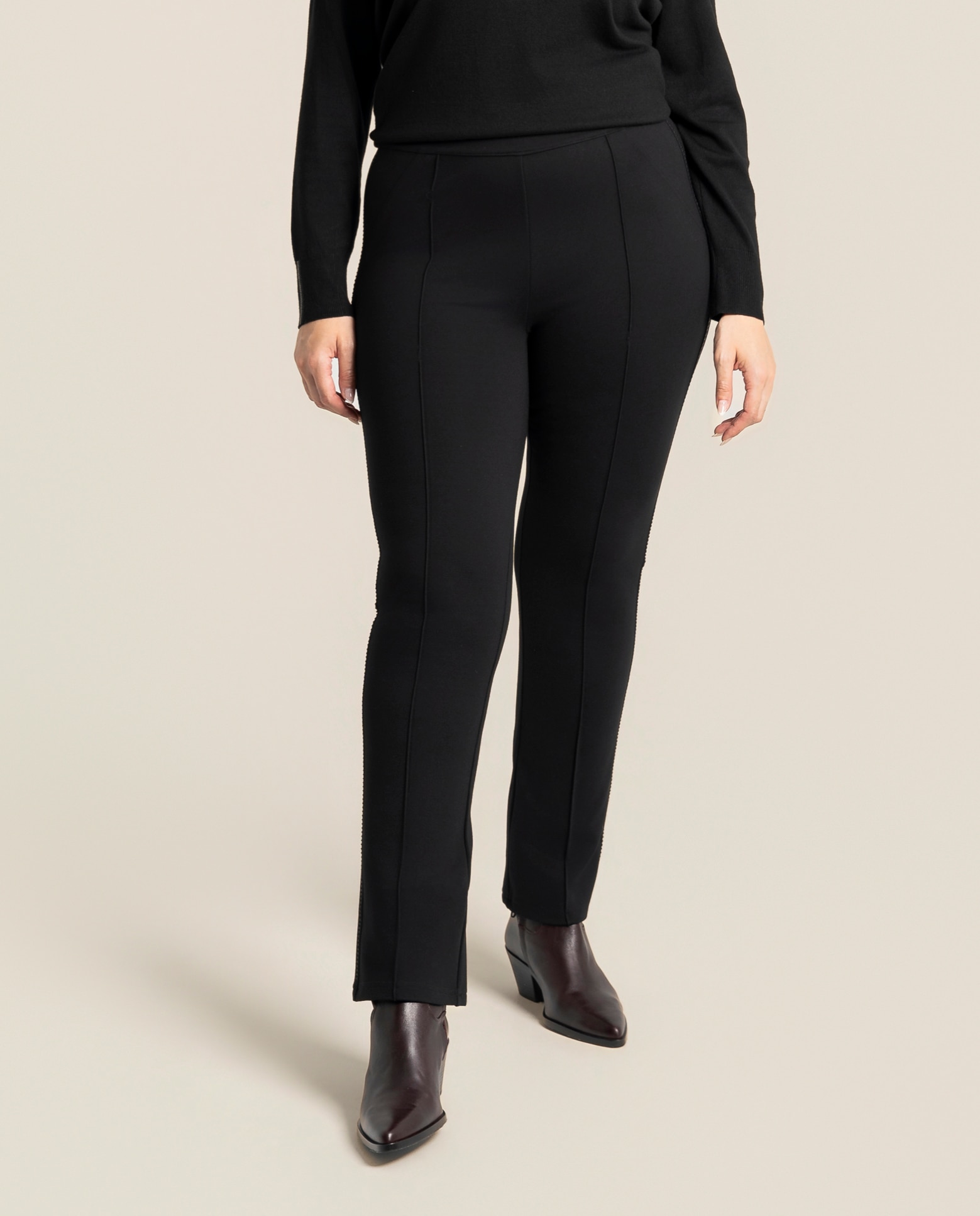 Legging con strass en lateral - October - Negro Negro-4