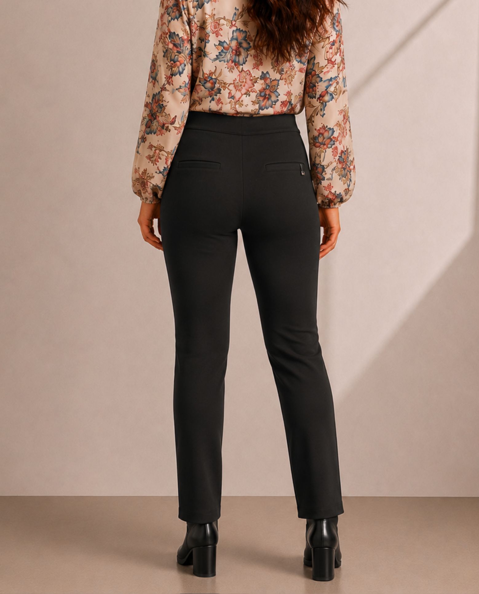Pantalon jogger fluido gris - October - Negro Negro-2