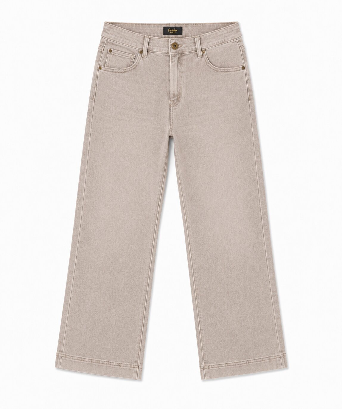 Pantalon cinco bolsillos cintura elastica - October - Perla Perla-5