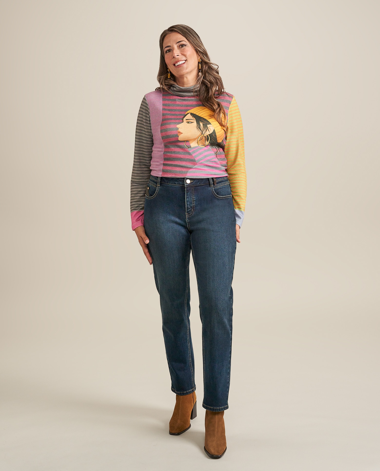 Imagen 0 de Pantalon denim cinco bolsillos sobretintado Azul