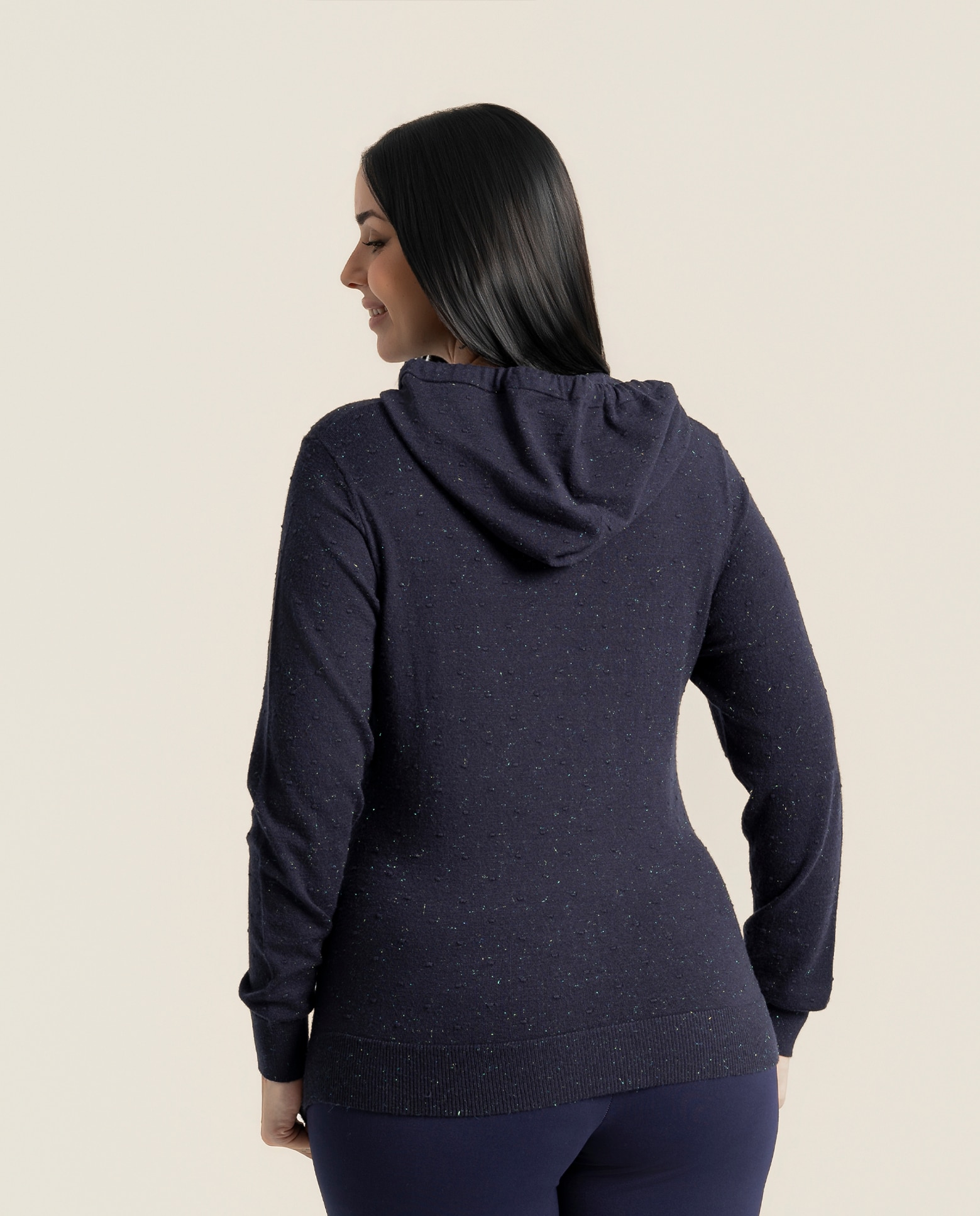 Jersey con capucha ajustable y manga larga - October - Negro Negro-2