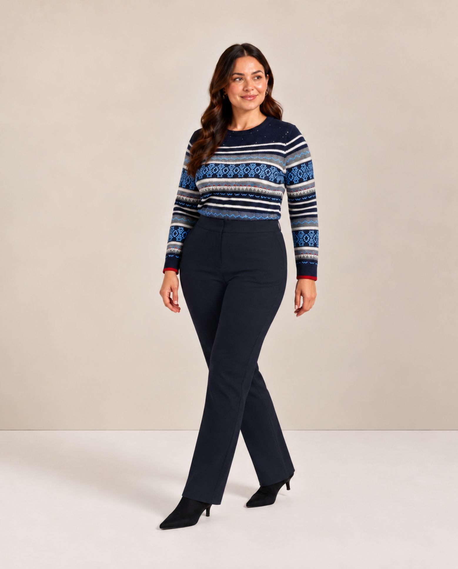 Imagen 0 de Pantalon recto de vestir Azul