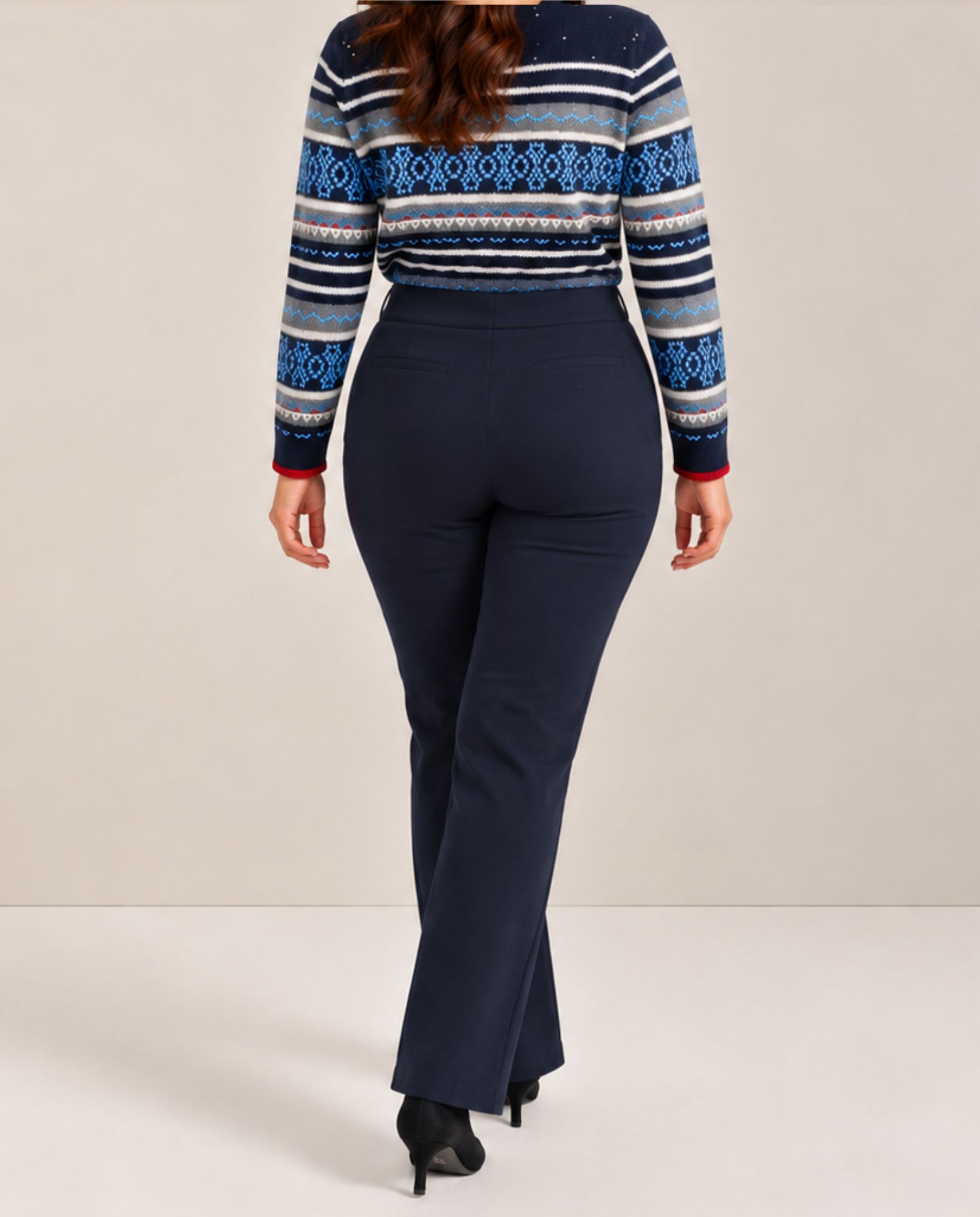 Pantalon recto de vestir - October - Azul Azul-2