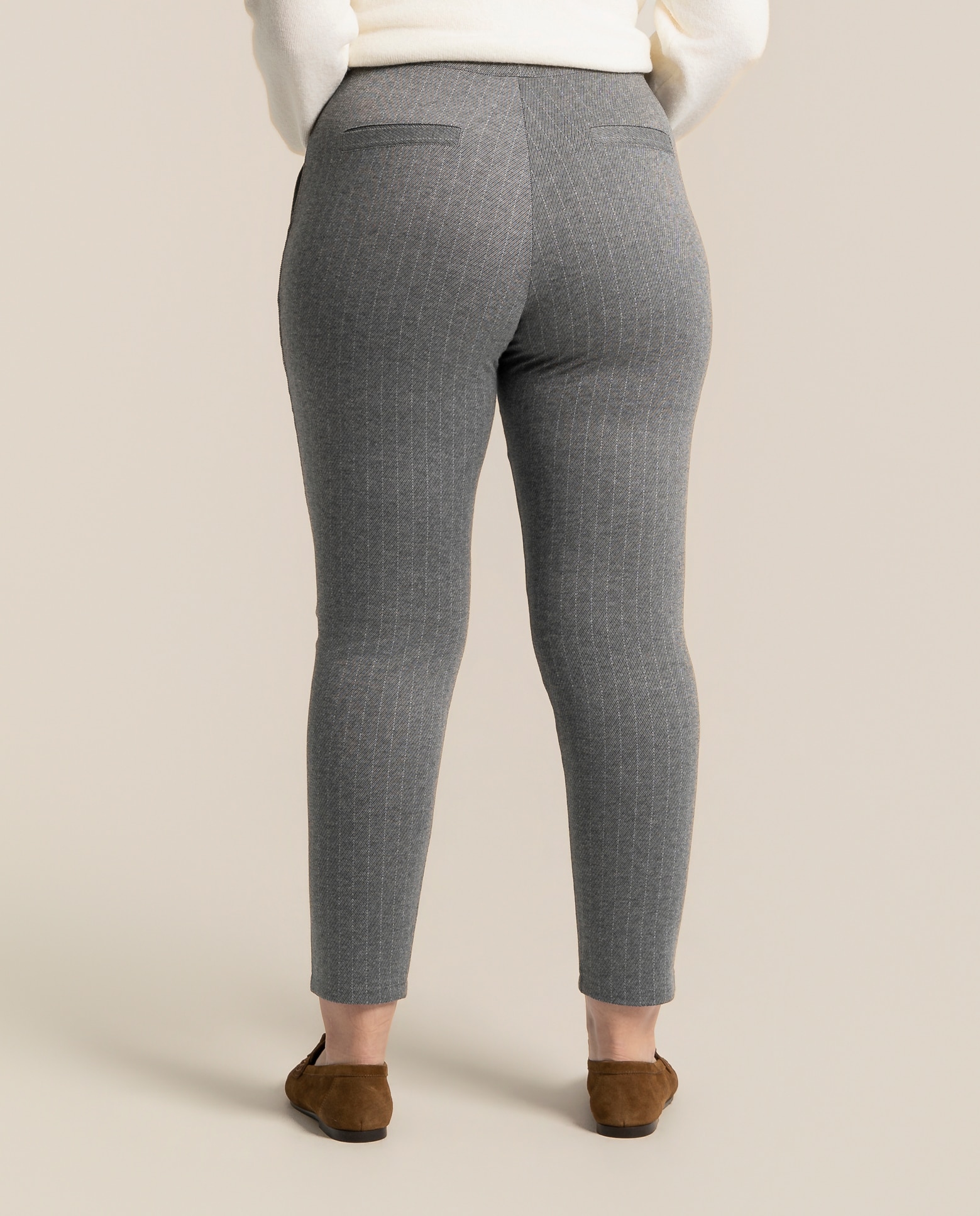Pantalon jogger fluido - October - Gris Gris-2