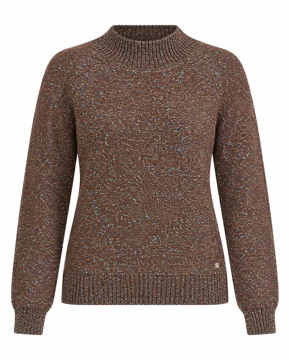Imagen 5 de Jersey cuello subido hilo multicolor - October - Marrón Marrón