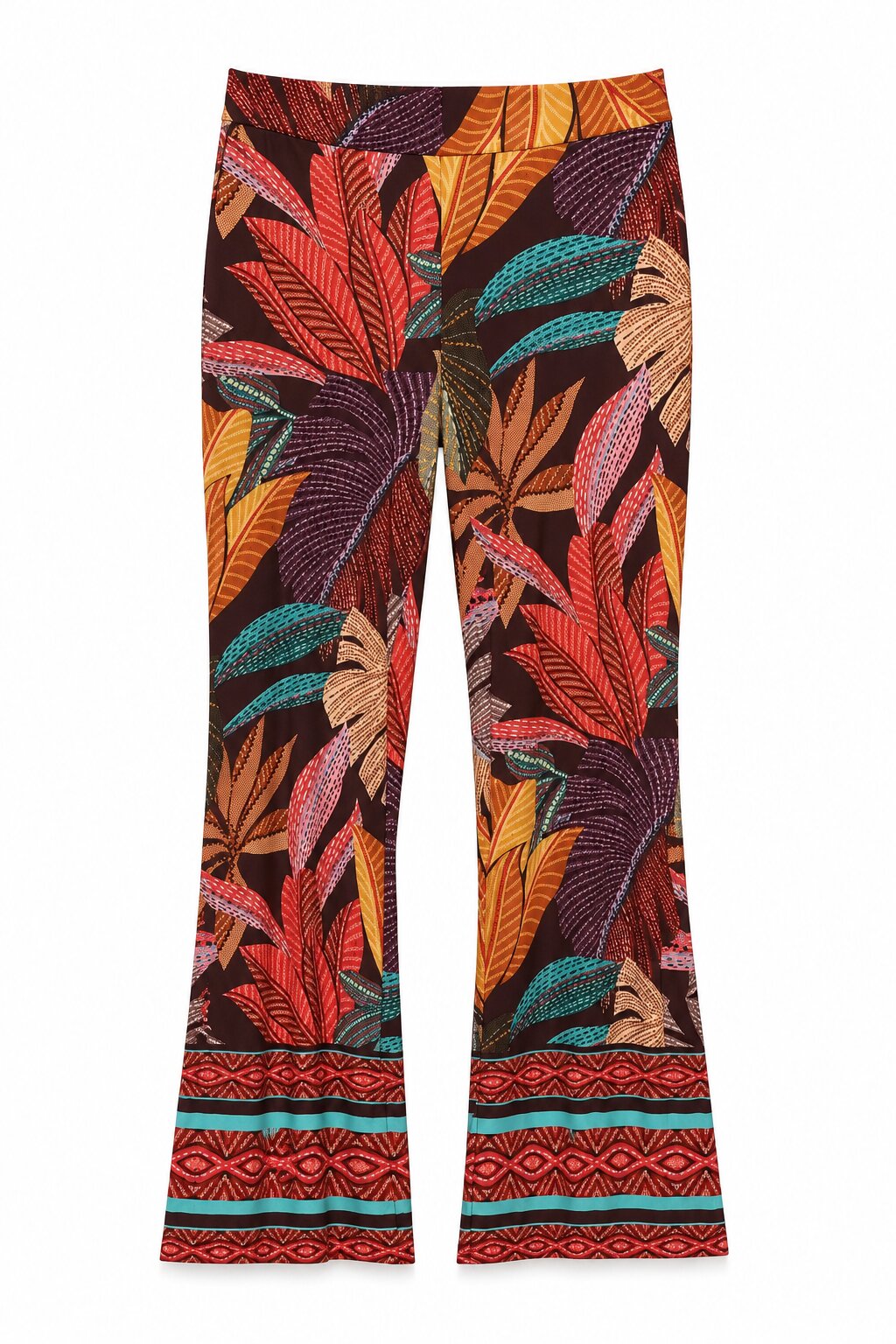 Pantalon estampado tropical - October - Multicolor Multicolor-5