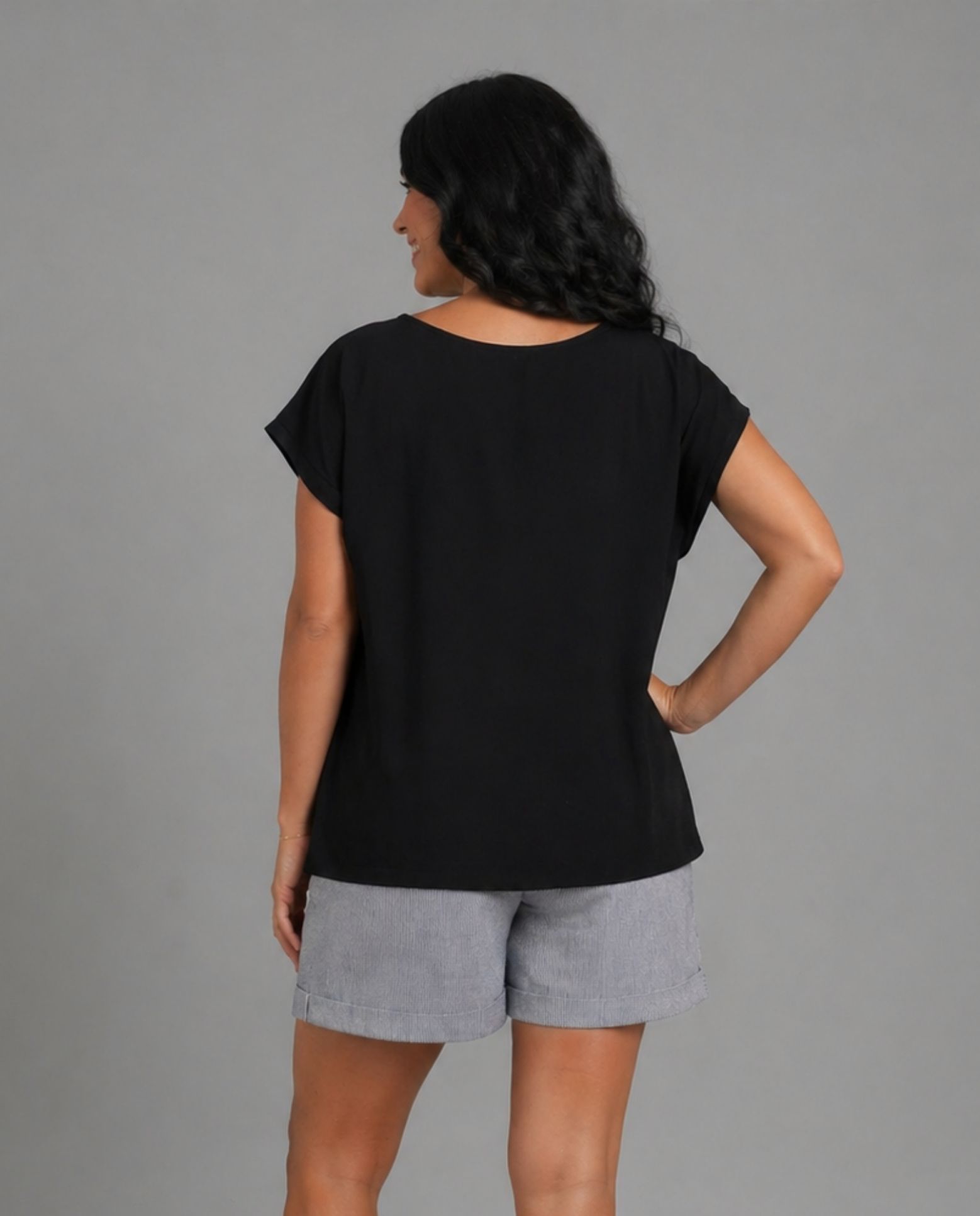 Camiseta estampada chica - October - Azul Cobalto Azul Cobalto-2