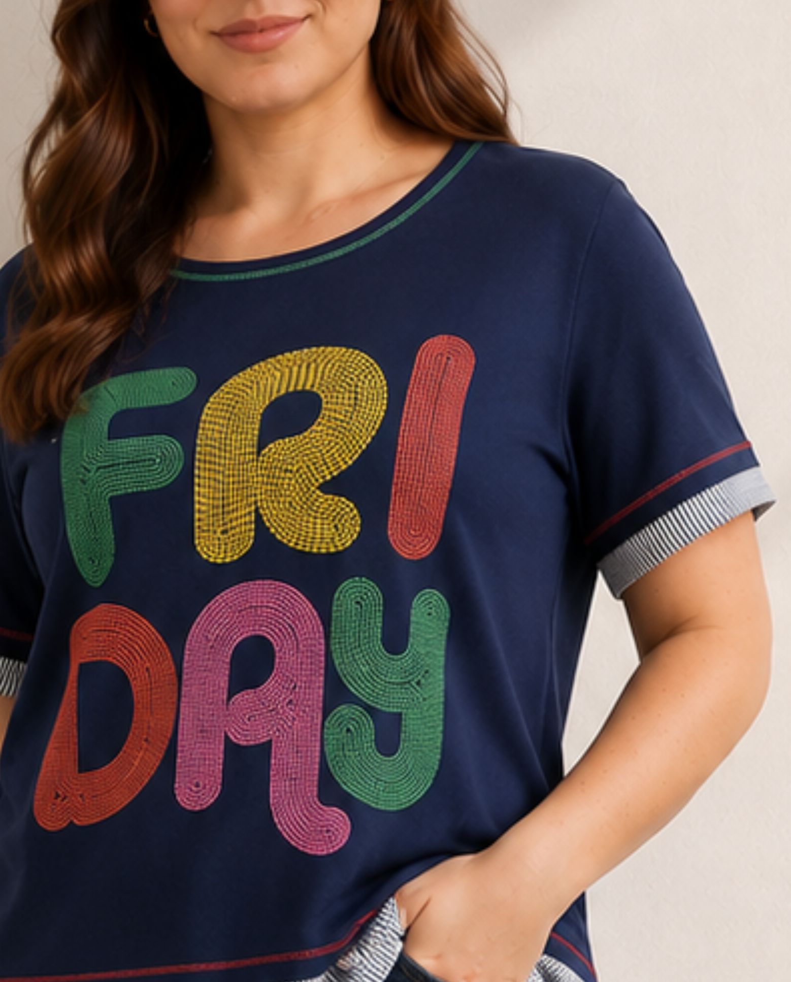 Camiseta estampado posicional - October - Kaki Kaki-3