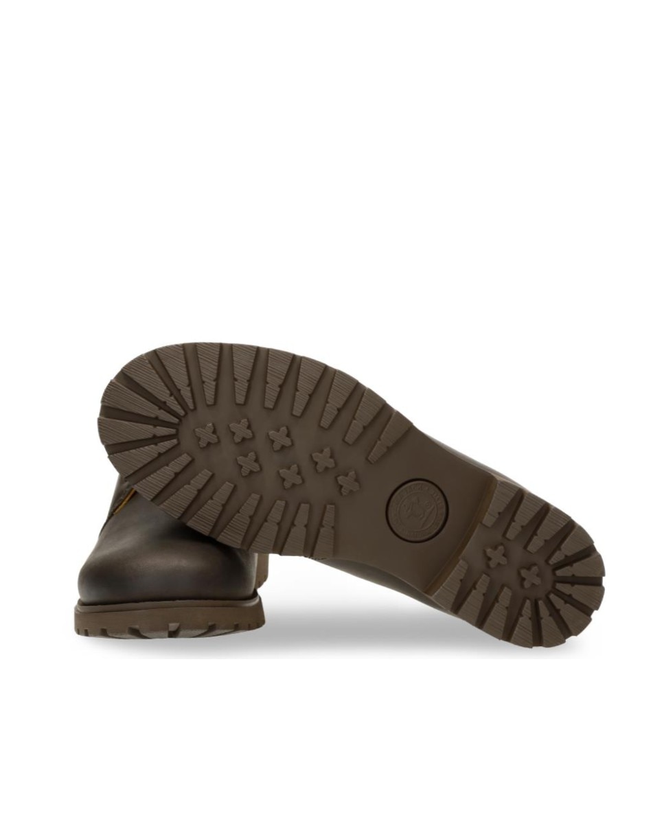Botines básicos en piel con forro de piel - Panama Jack - Marrón oscuro Marrón oscuro-4