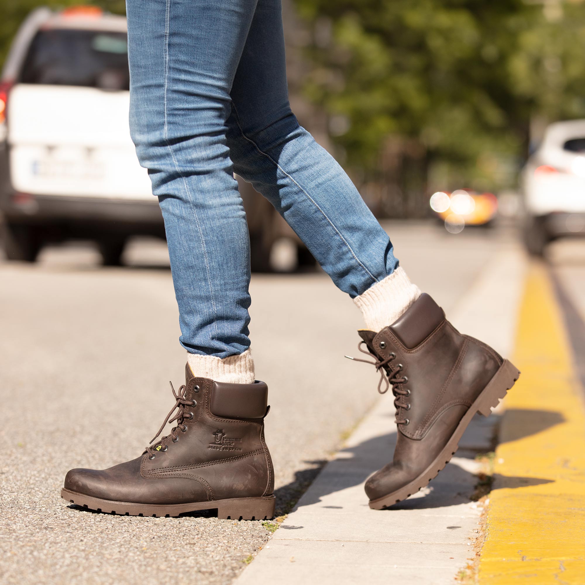 Botas de hombre Panama Jack de piel marrones - Marrón oscuro Marrón oscuro-3