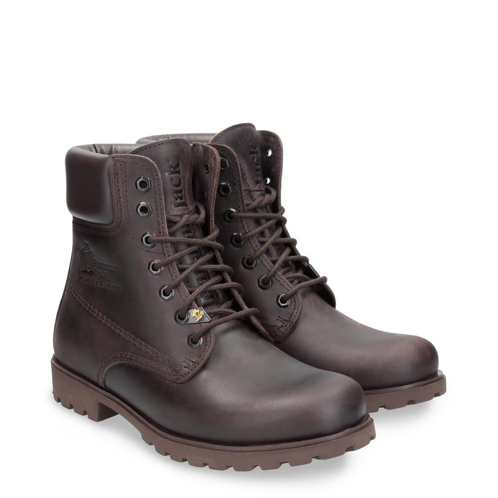Botas de hombre Panama Jack de piel marrones - Marrón oscuro Marrón oscuro-6