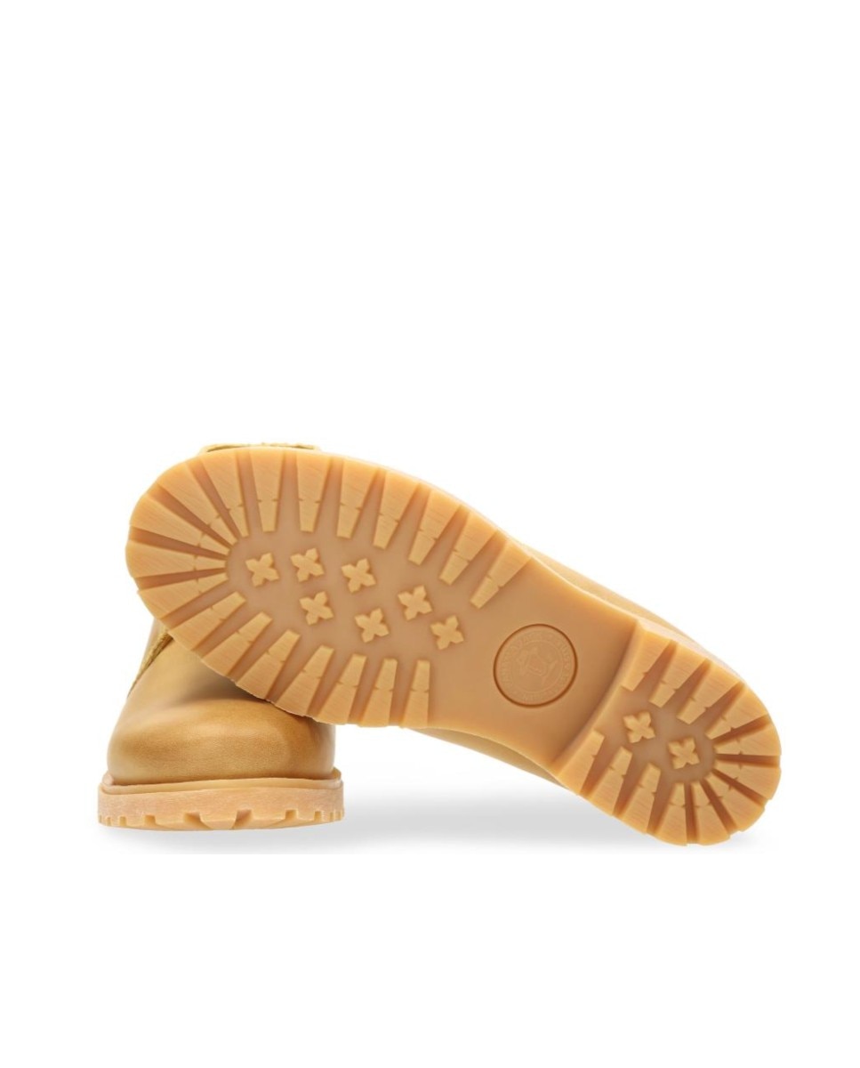 Botines básicos en piel con forro de piel - Panama Jack - Camel Camel-6