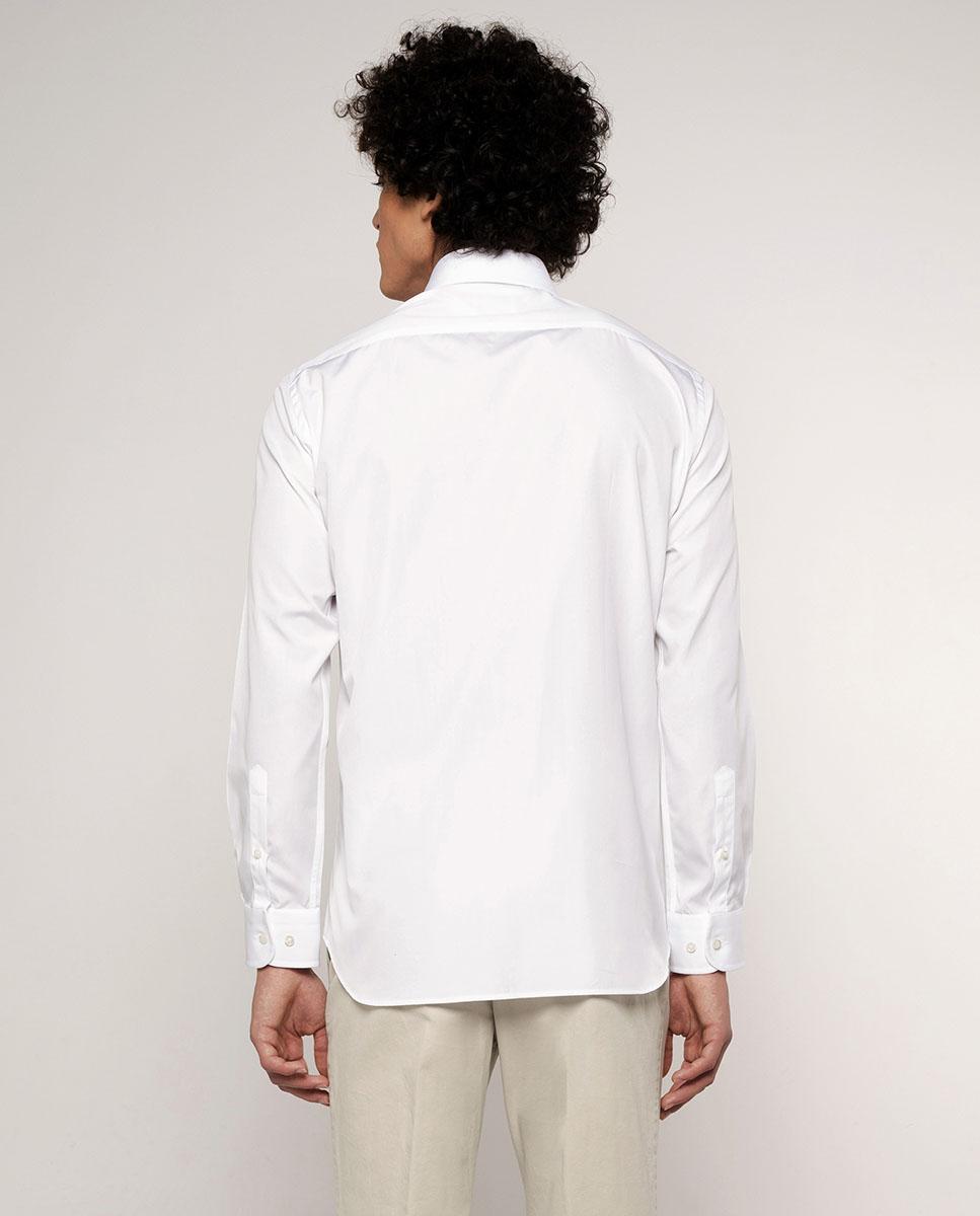Camisa de hombre classic lisa cuello italiano - Mirto - Blanco Blanco-2