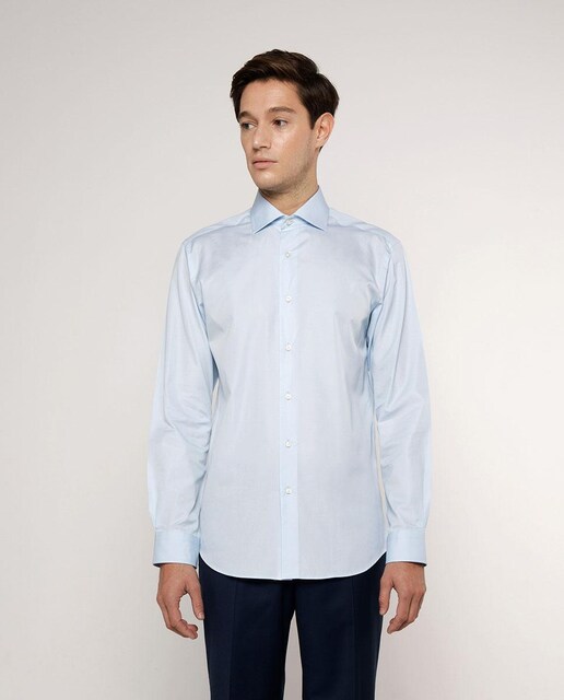 Imagen 0 de Camisa de hombre classic lisa cuello italiano