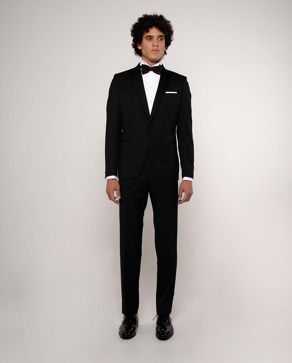 Camisa de hombre esmoquin con pecherin de piqué - Mirto - Blanco Blanco-3
