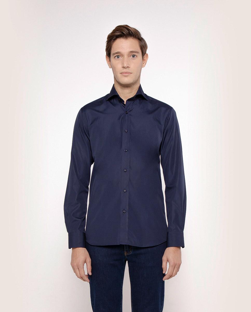 Imagen 1 de Camisa de hombre regular de algodón - Azul marino Azul marino