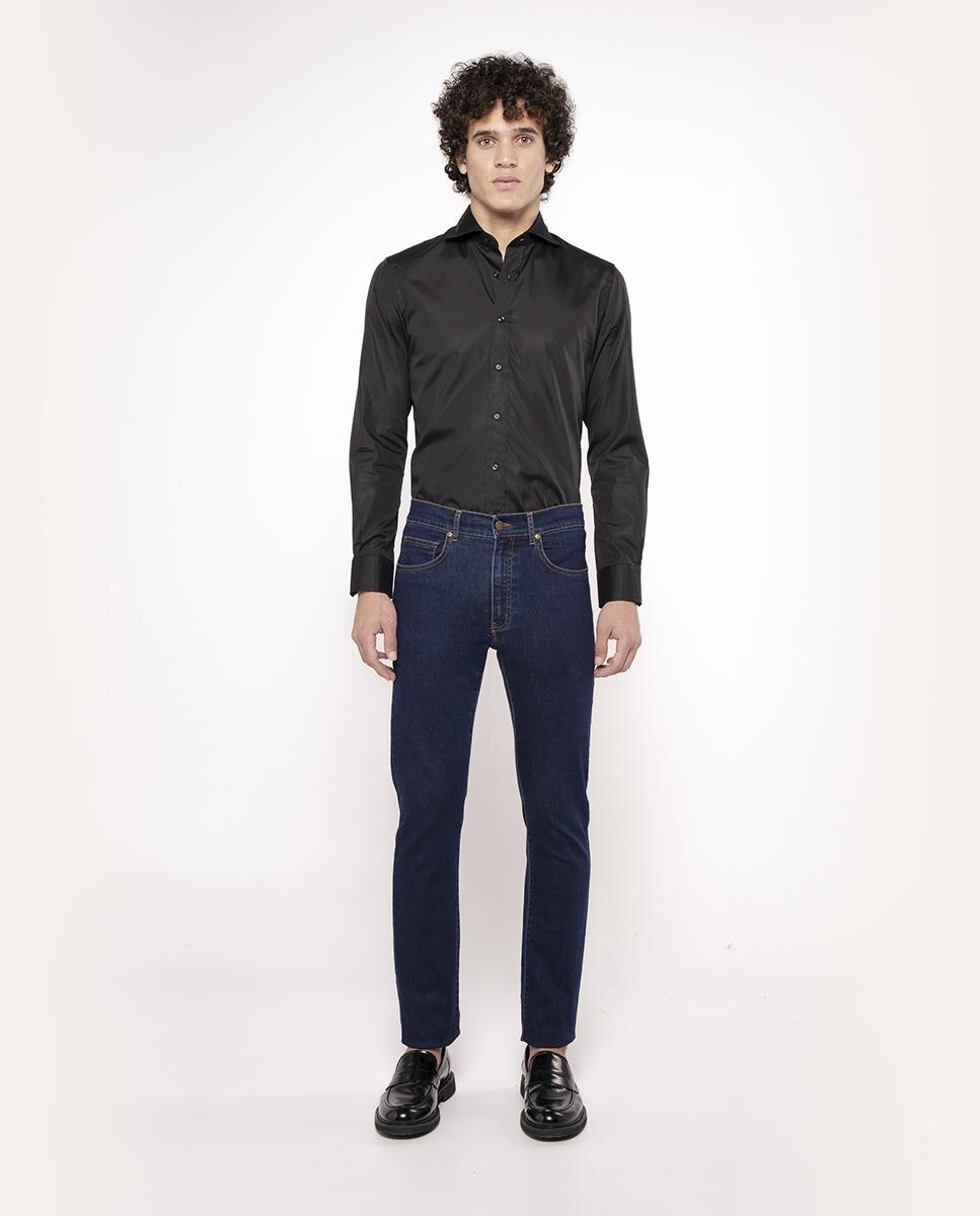 Imagen 3 de Camisa de hombre regular de algodón - Negro Negro