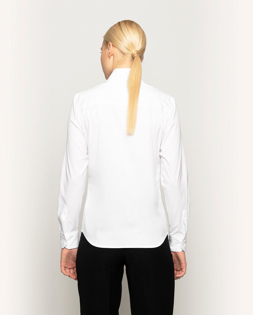 Imagen 2 de Camisa de mujer básica de manga larga - Mirto - Blanco Blanco