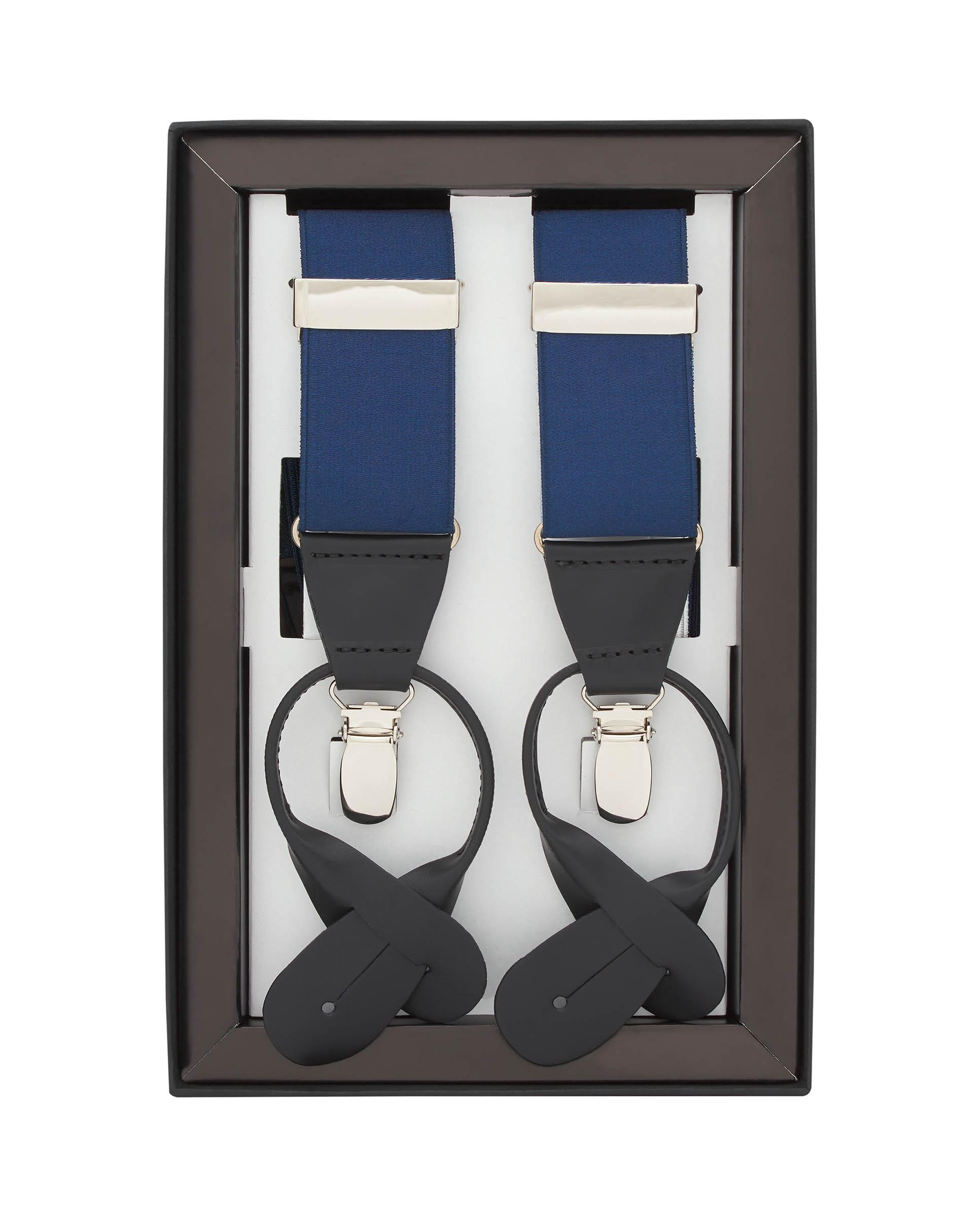 Tirantes de hombre Mirto liso gris. Hecho en España. - Azul marino Azul marino-4
