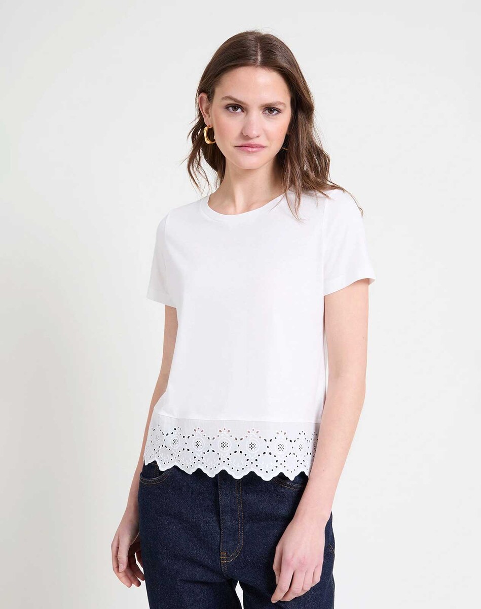 Camisetas Mujer Camisa Blanca Naf Naf Camiseta De Mujer De Manga