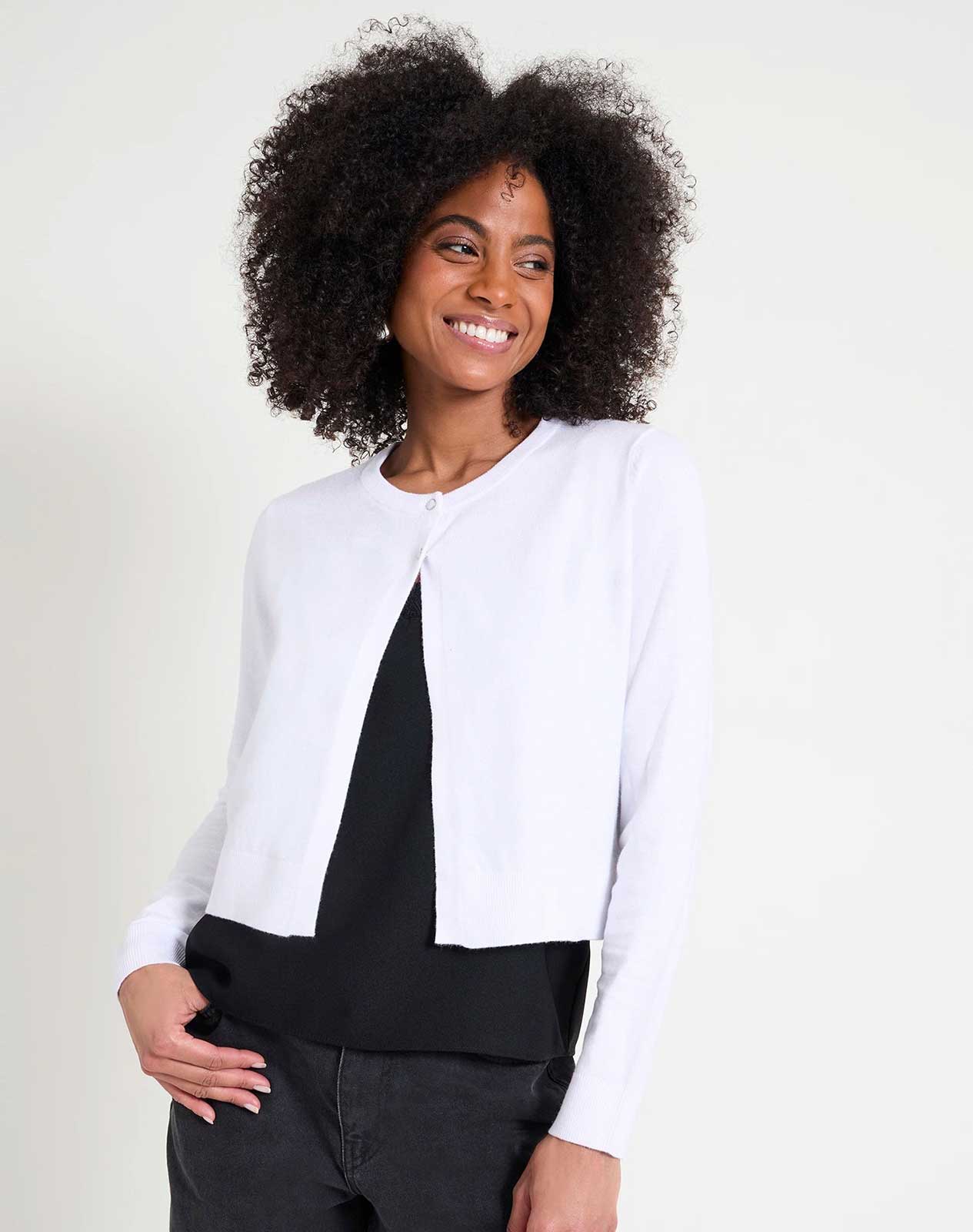 Cortefiel Cardigans Mujer Chaleco Tipo Suu00e9ter Con Cuello En V Y