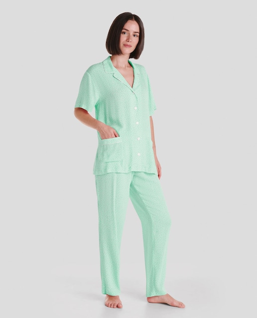 Imagen 0 de Pijama de mujer largo estampado