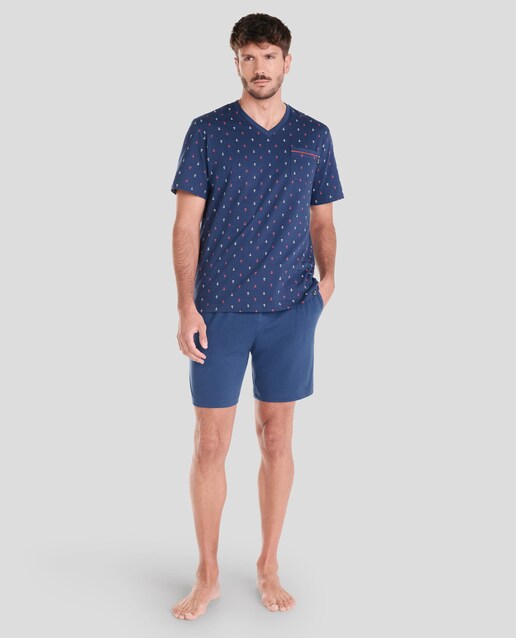 Imagen 0 de Pijama de hombre corto estampado