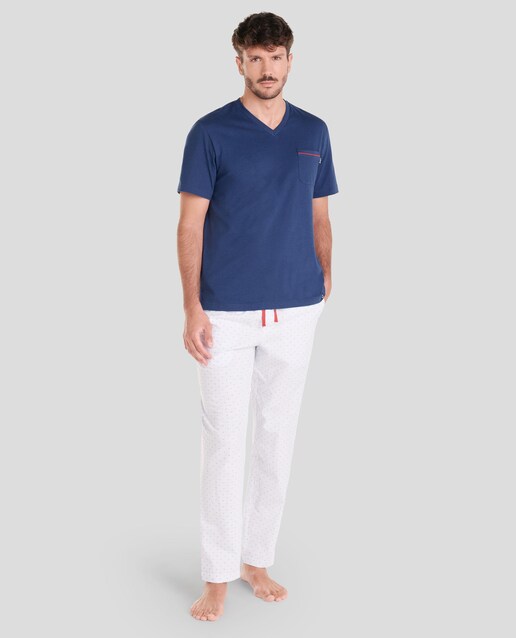 Imagen 0 de Pijama de hombre largo estampado