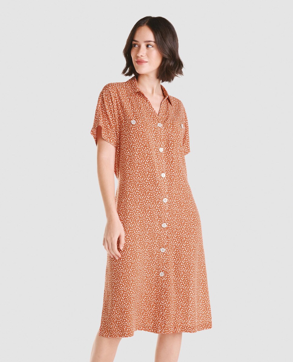 Dress Compañía Fantástica Vestido Estampado Cerezas VESTIDO MIDI