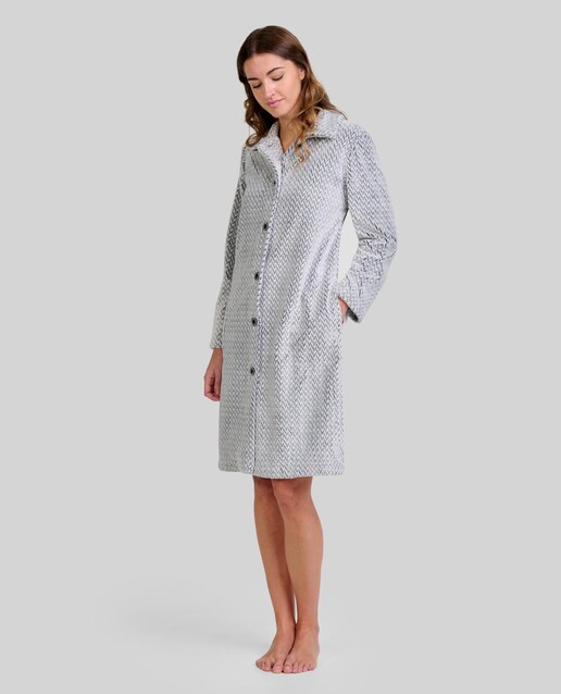 Imagen 0 de Bata de mujer de espiga jacquard