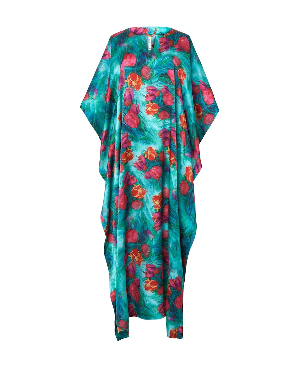 Kaftan De Algodón Largo, Kaftan Con Estampado De Jaipuri, Bata De Kaftan Con Estampado De Bloque De Kimono, Vestido De Playa De Stich De Algodón, Vestido De Noche De Mujer Maxi Vestido