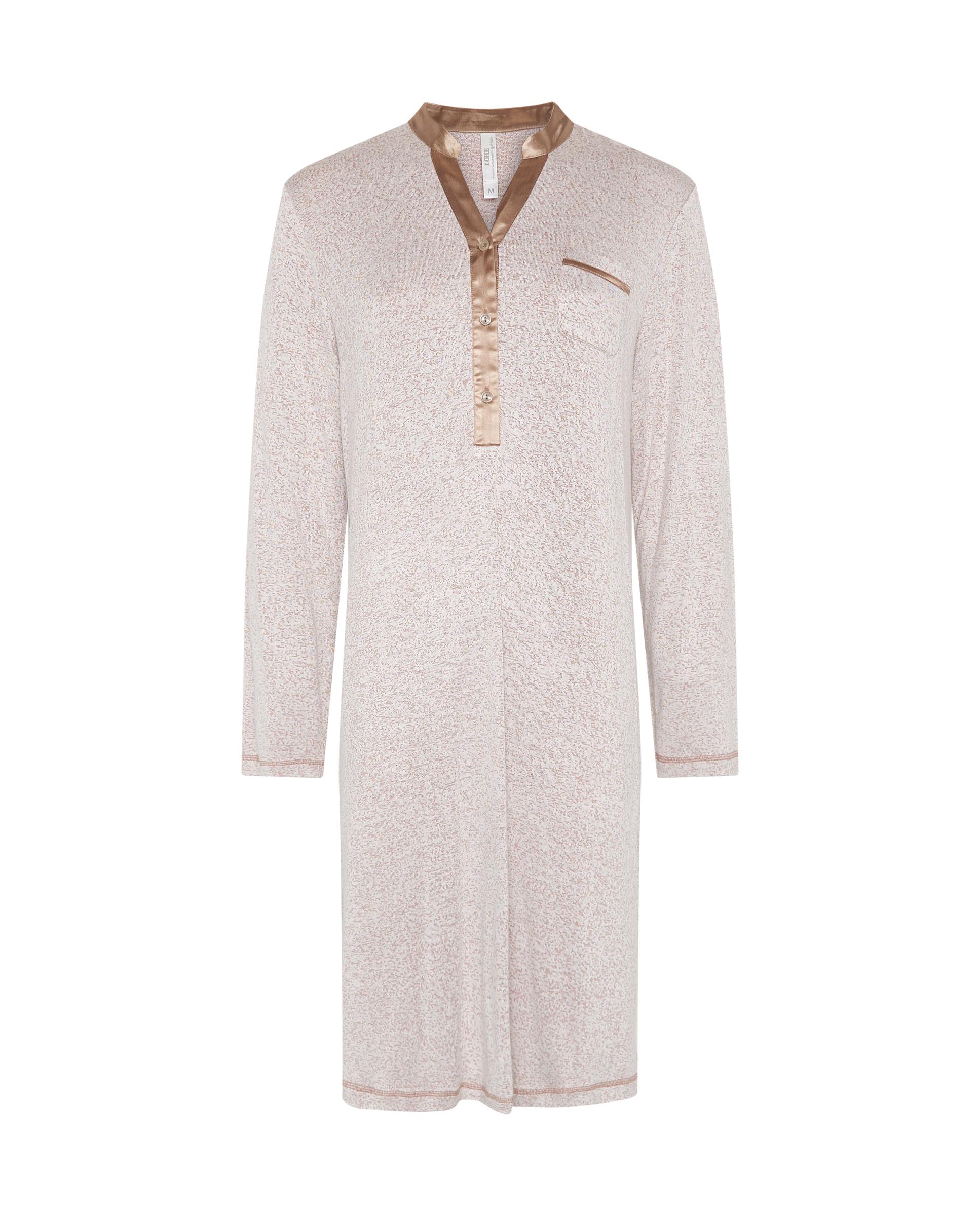 Camisón de mujer vigore botones - Lohe - Marrón Marrón-4