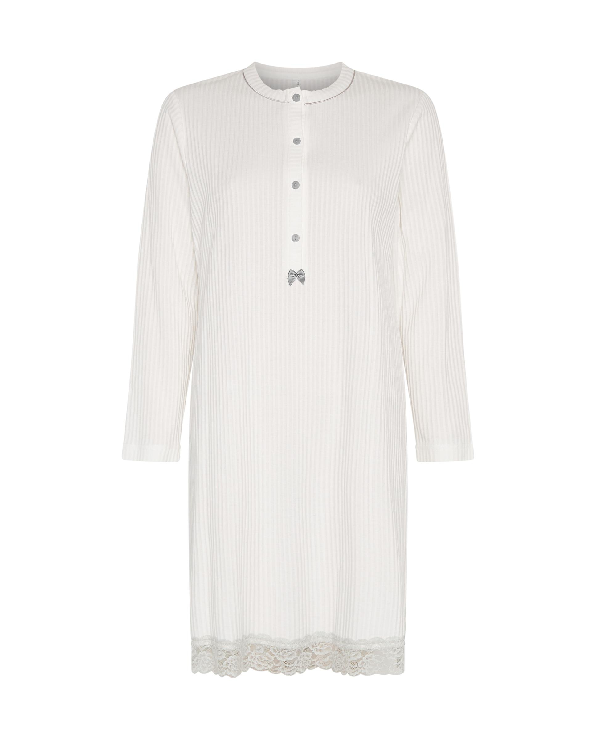 Camisón de mujer lencero puntilla manga larga - Lohe - Marfil Marfil-4