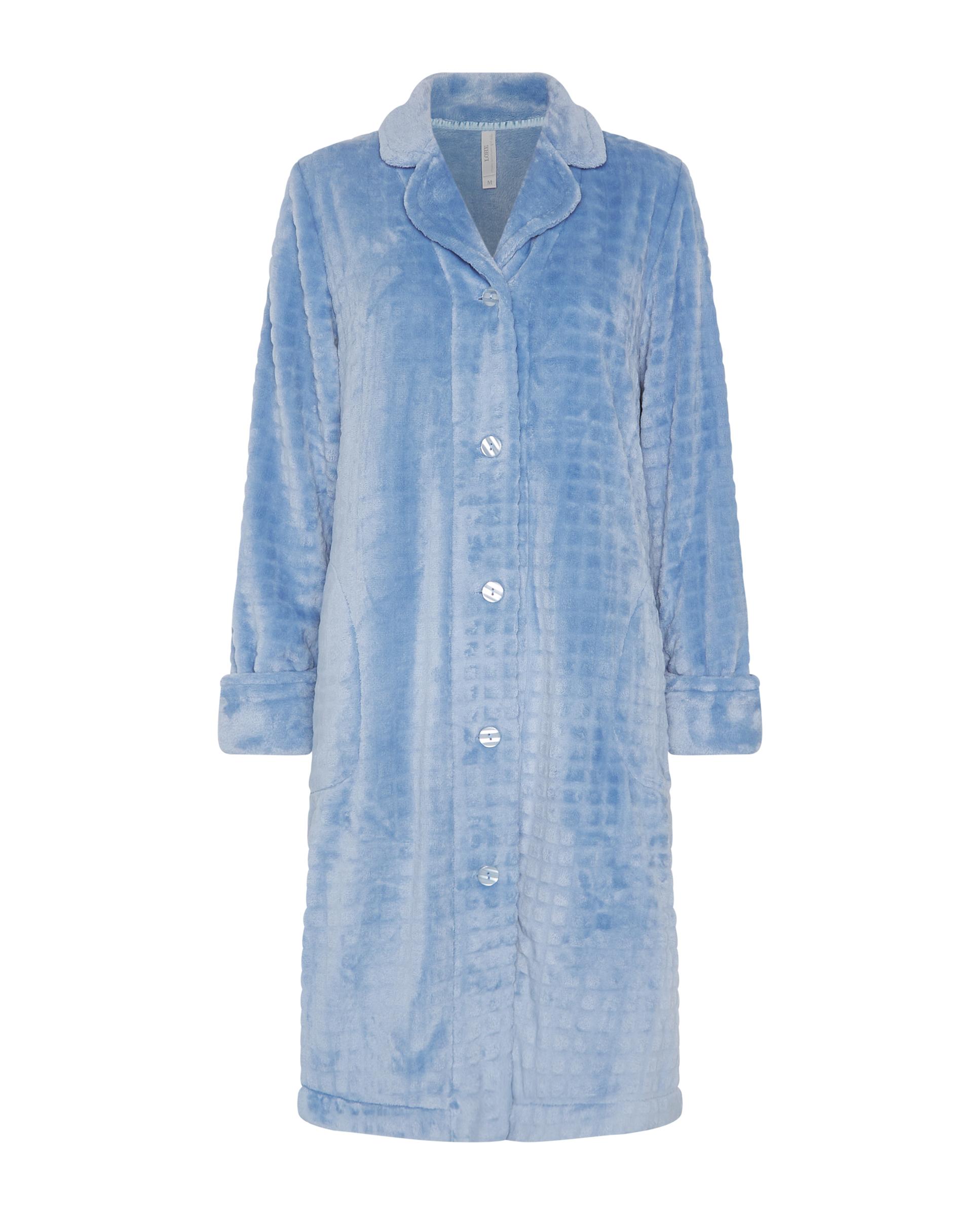 Bata de mujer jacquard botones - Lohe - Azul Azul-4