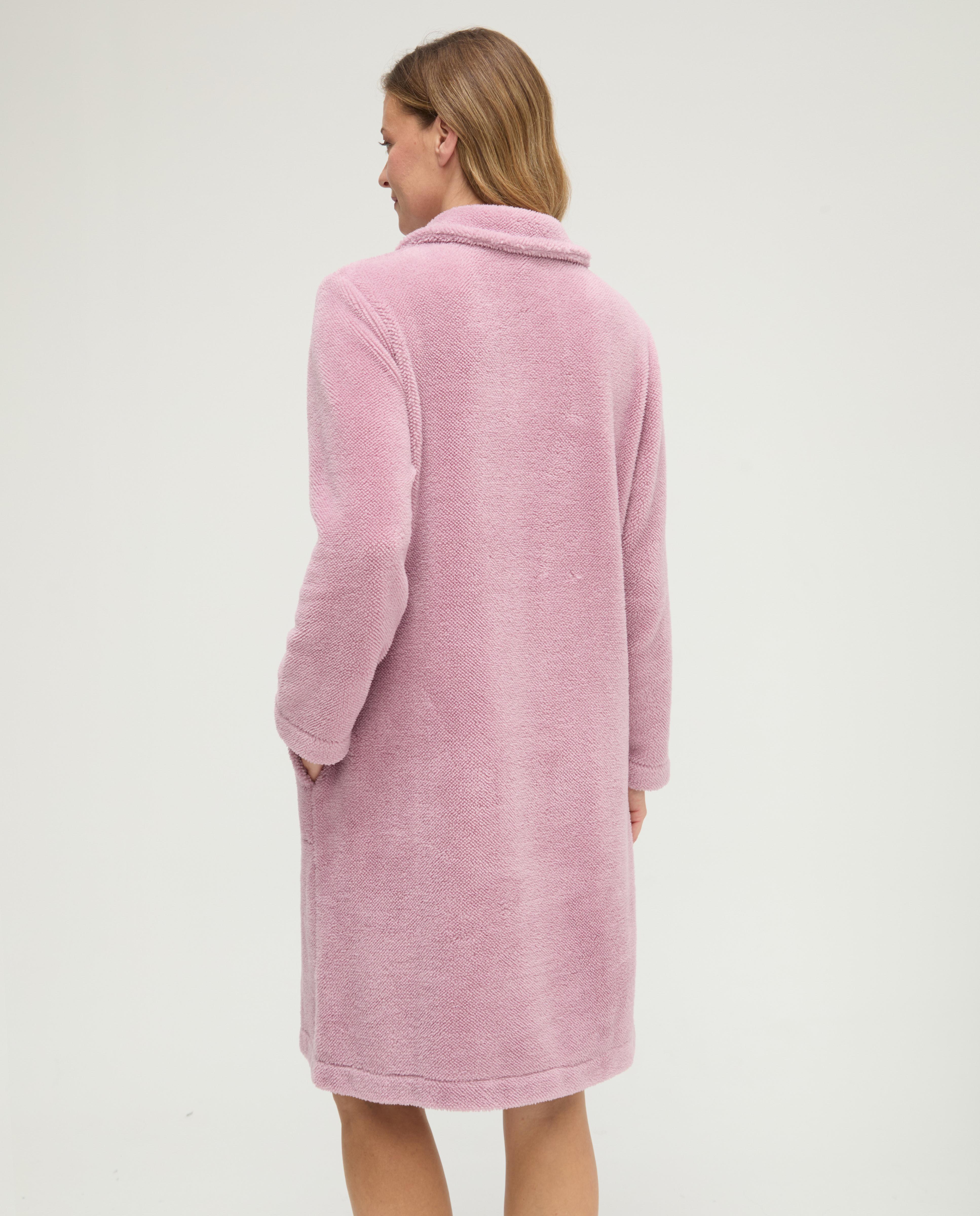 Bata de mujer lisa textura - Lohe - Malva Malva-2