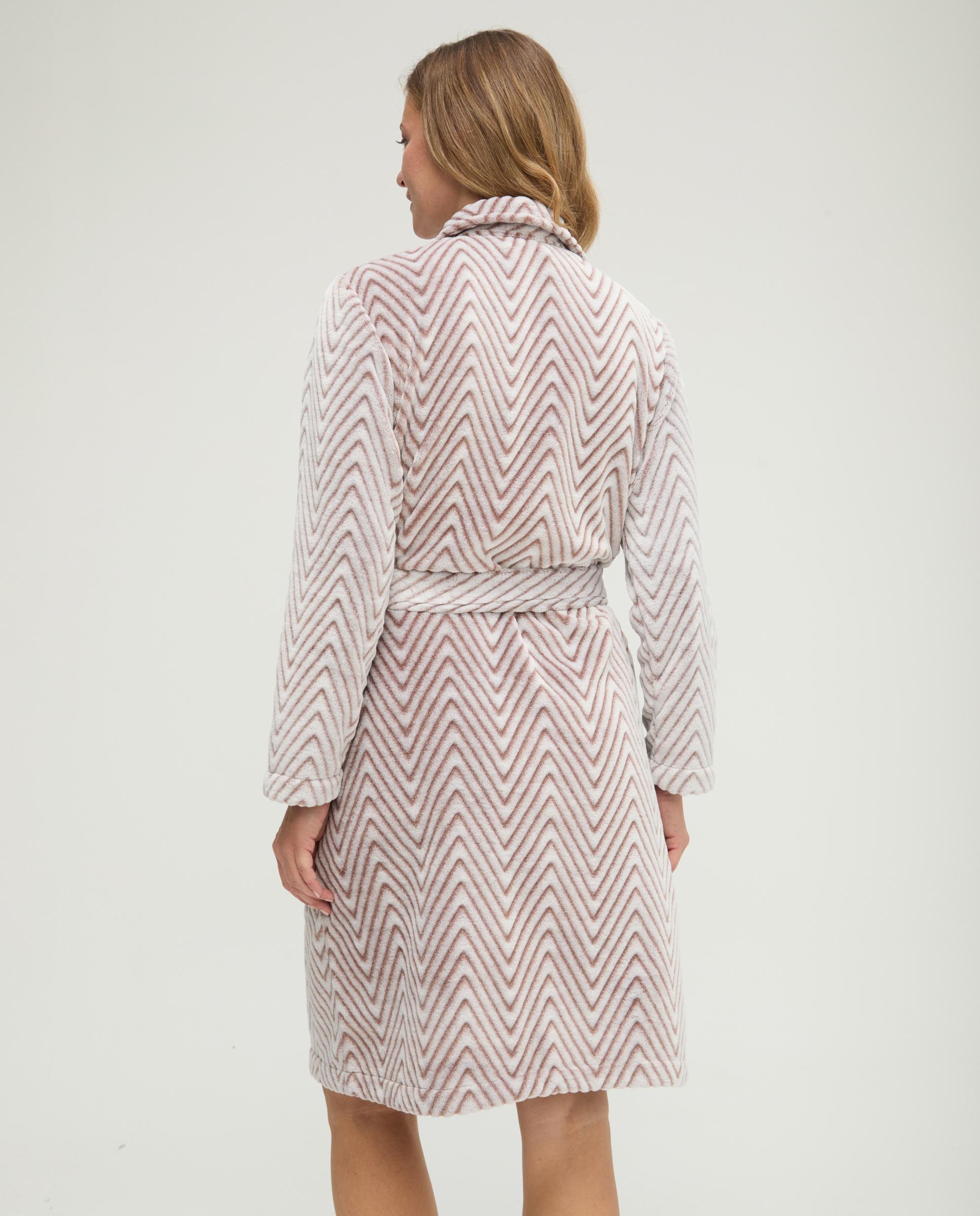 Imagen 2 de Bata de mujer jacquard botones - Lohe - Marrón Marrón