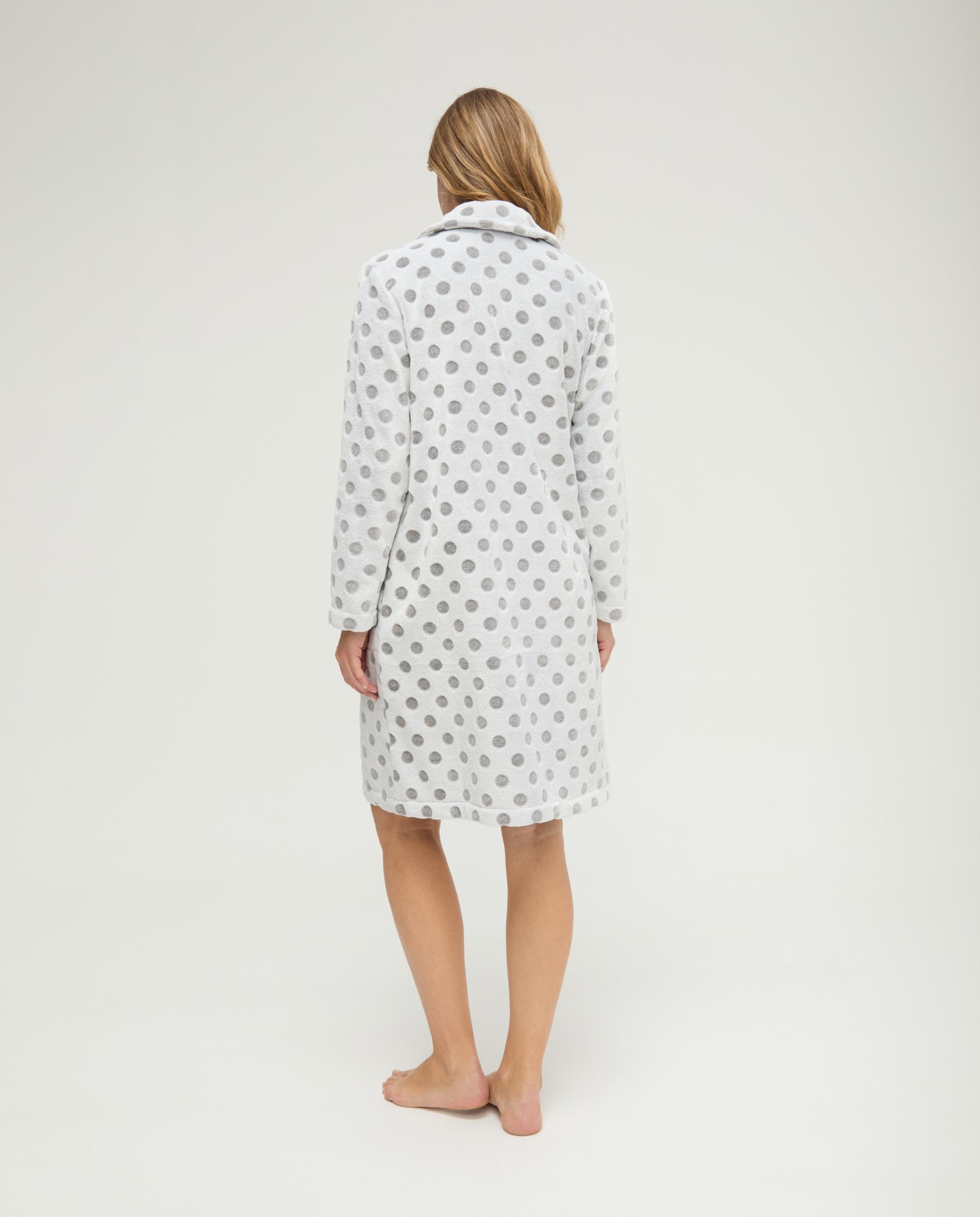 Imagen 2 de Bata de mujer jacquard topos - Lohe - Gris Gris