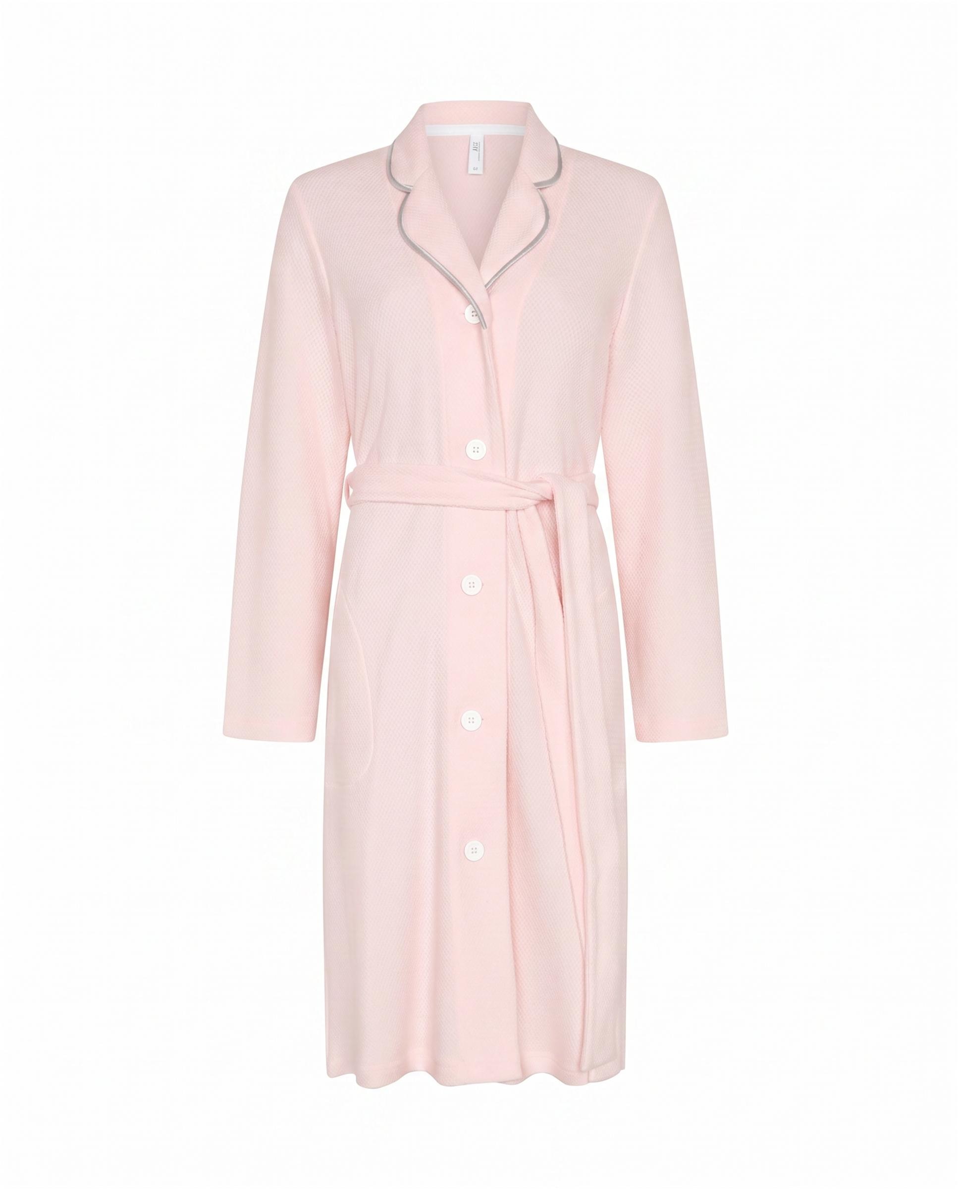 Bata de mujer lencera botones - Lohe - Rosa Rosa-4