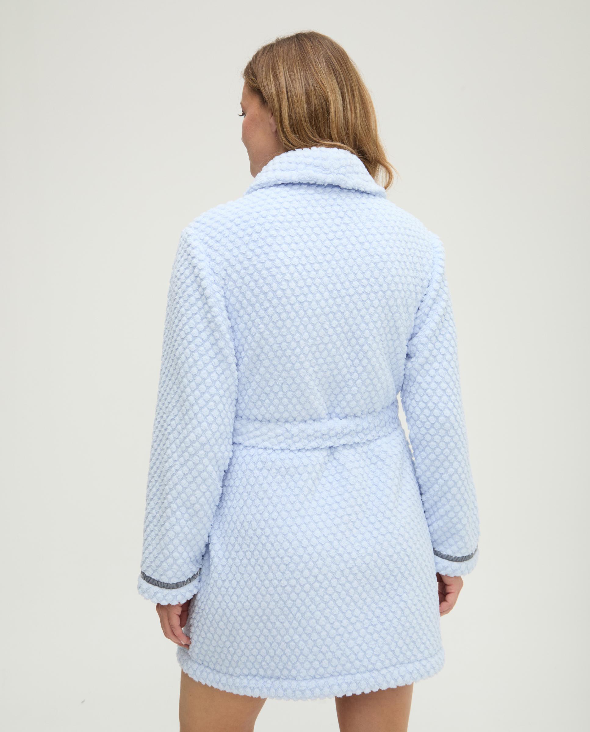 Imagen 2 de Bata de mujer jacquad topos cruzada - Lohe - Azul celeste Azul celeste