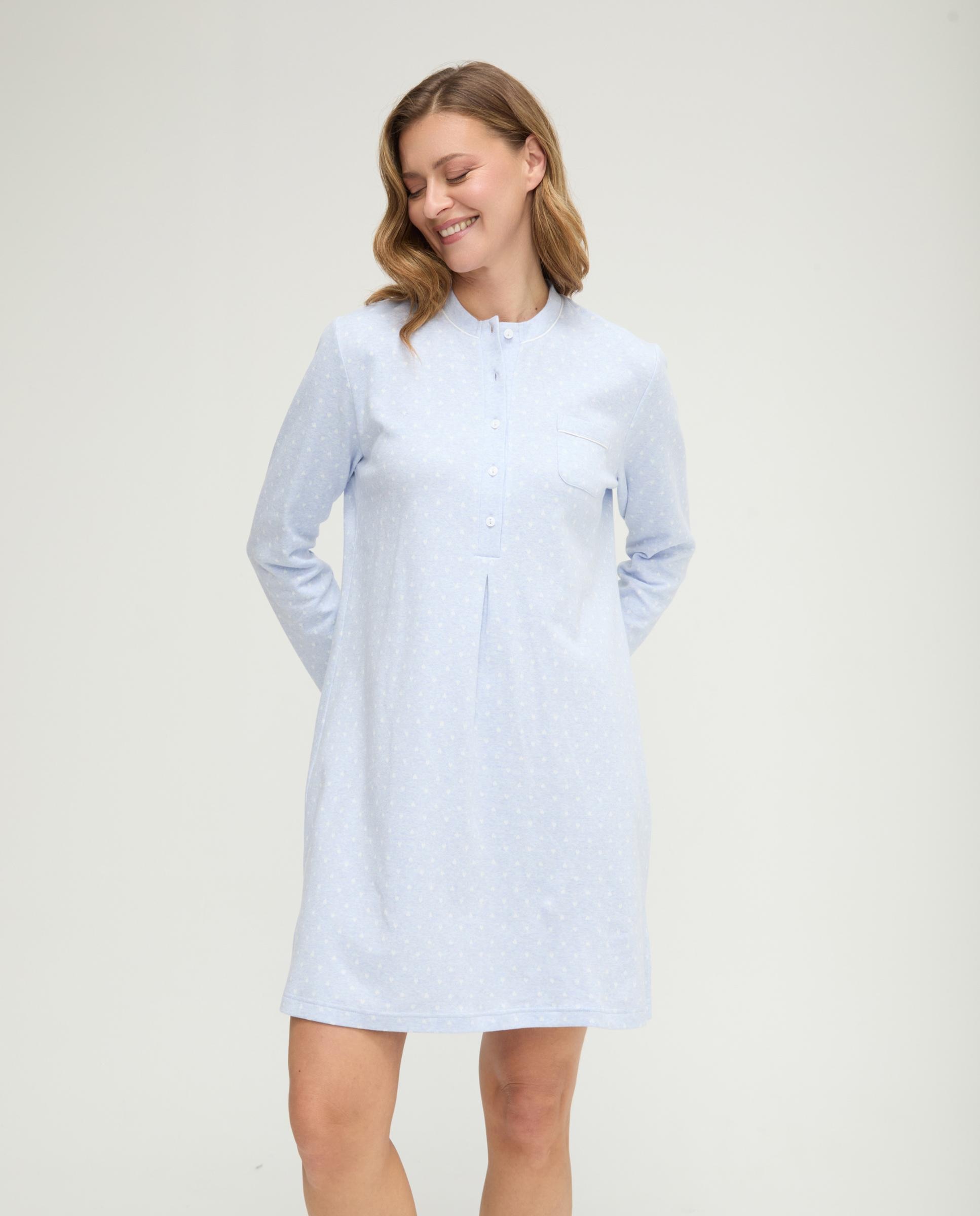 Imagen 0 de Camisón de mujer vigore corazones Azul