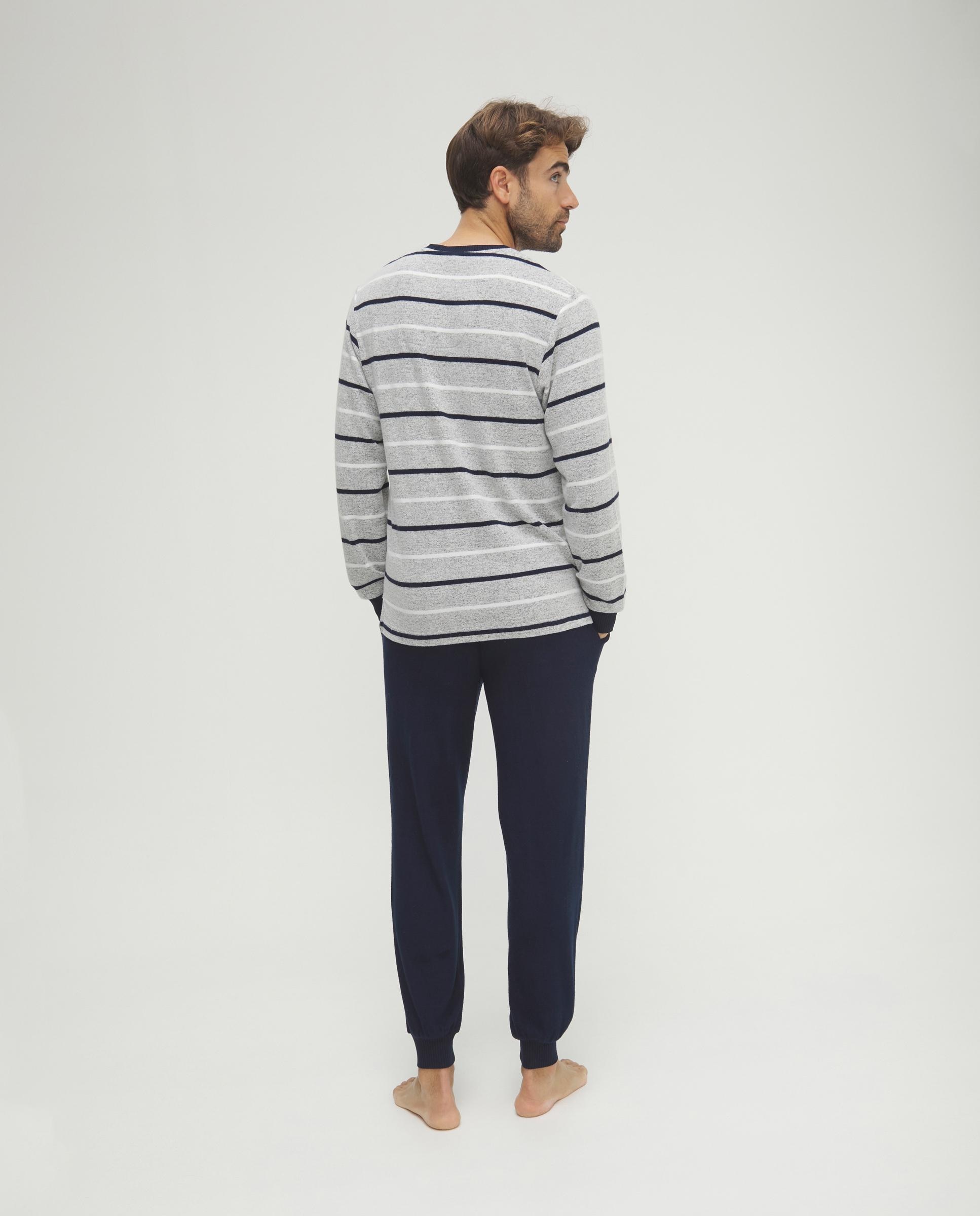 Imagen 2 de Pijama de hombre rayas vigore - Lohe - Azul marino Azul marino