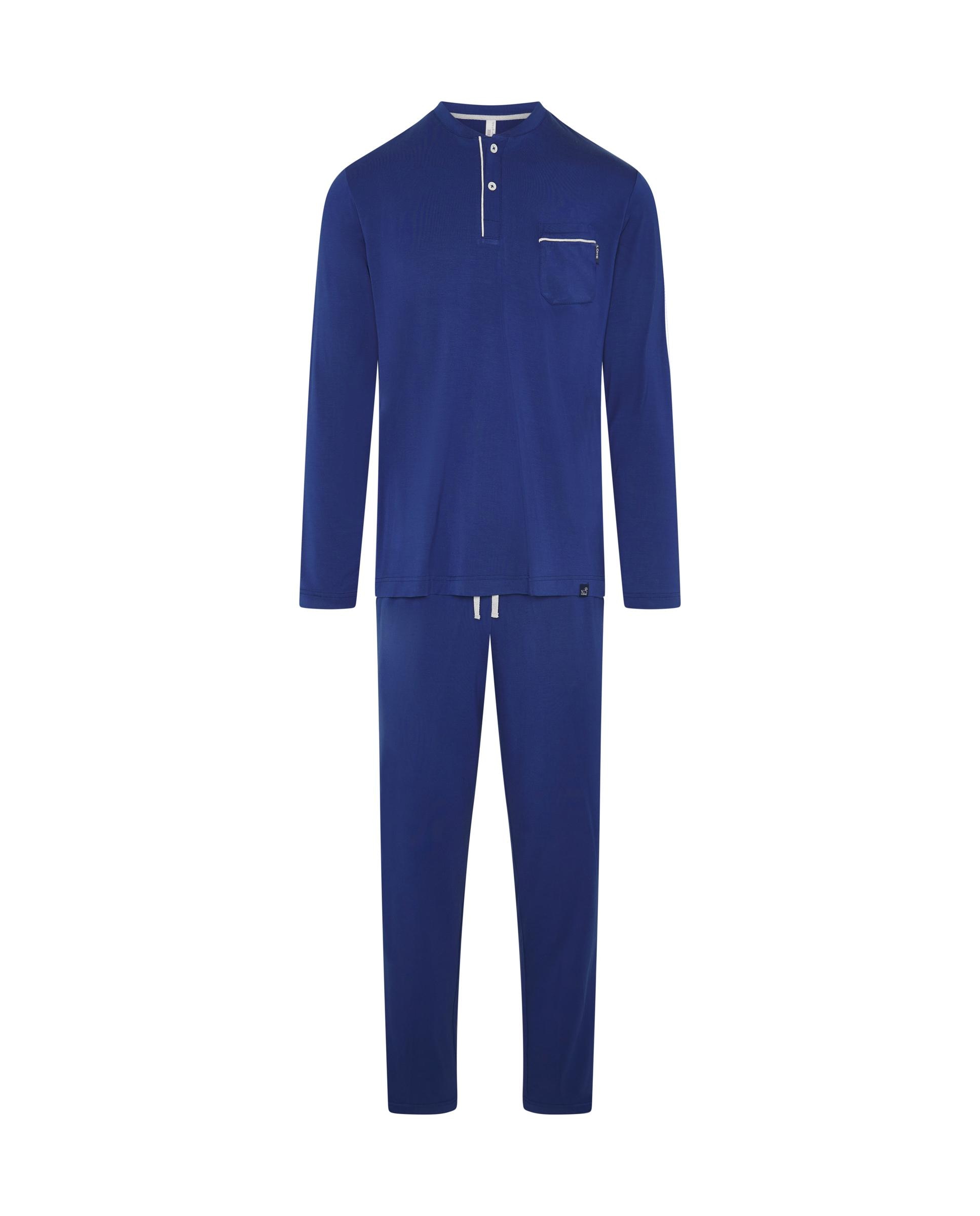 Imagen 4 de Pijama de hombre modal botones - Lohe - Azul marino Azul marino