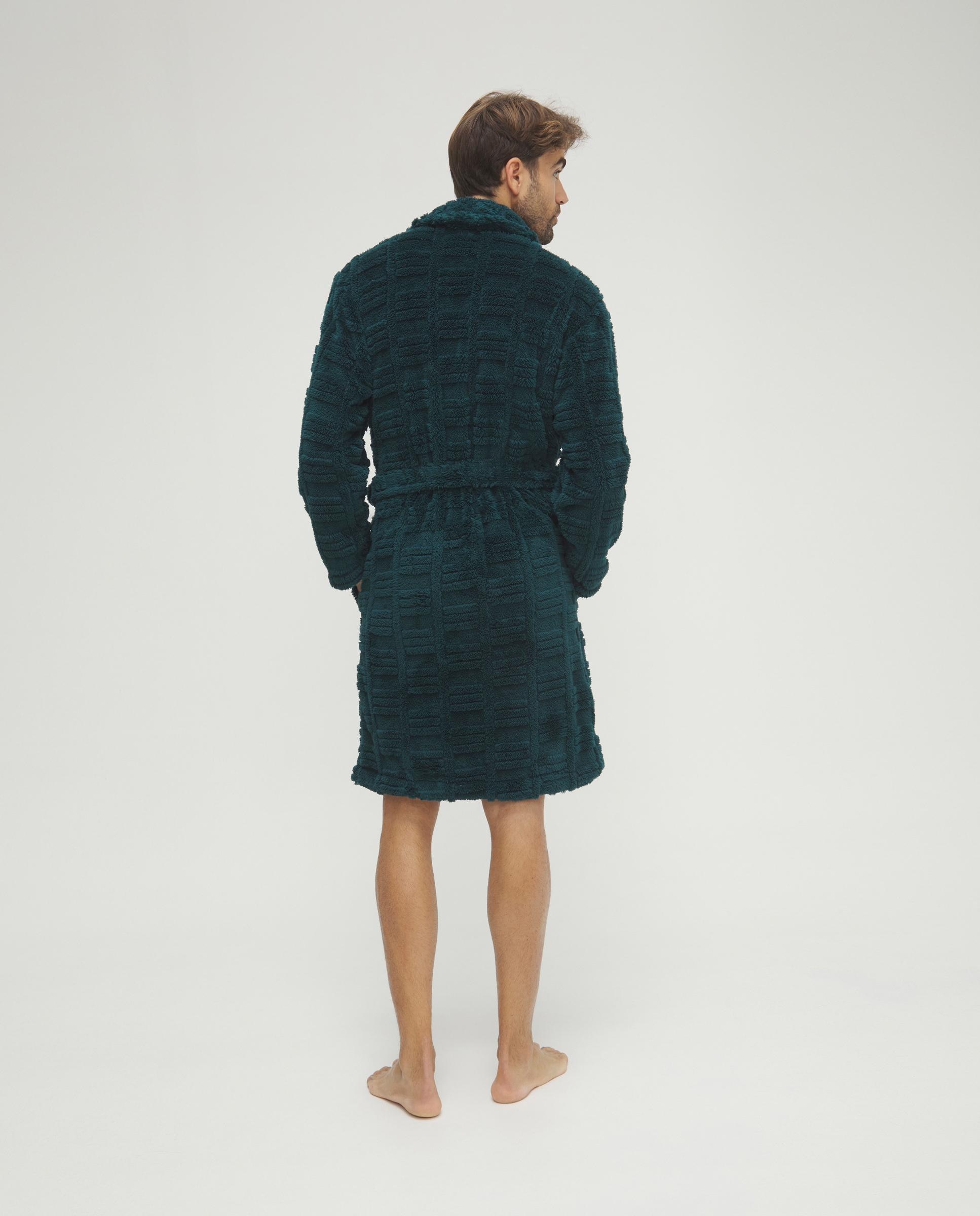Imagen 2 de Bata de hombre larga jacquard - Lohe - Verde Verde