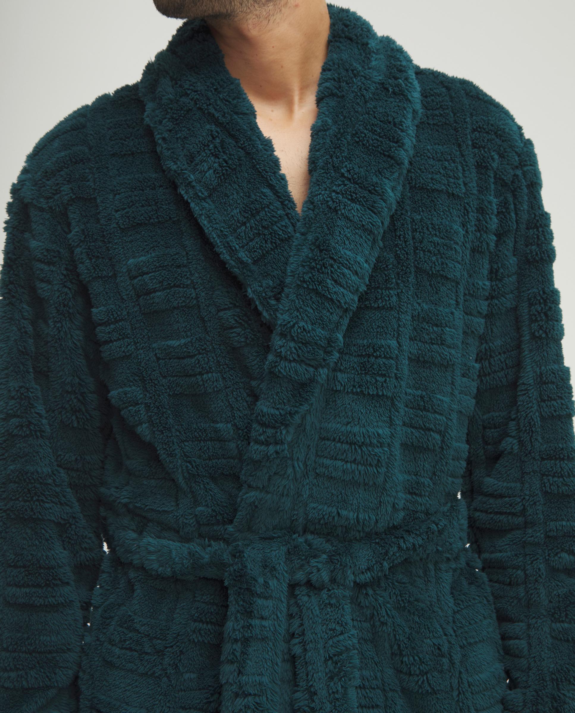 Imagen 3 de Bata de hombre larga jacquard - Lohe - Verde Verde