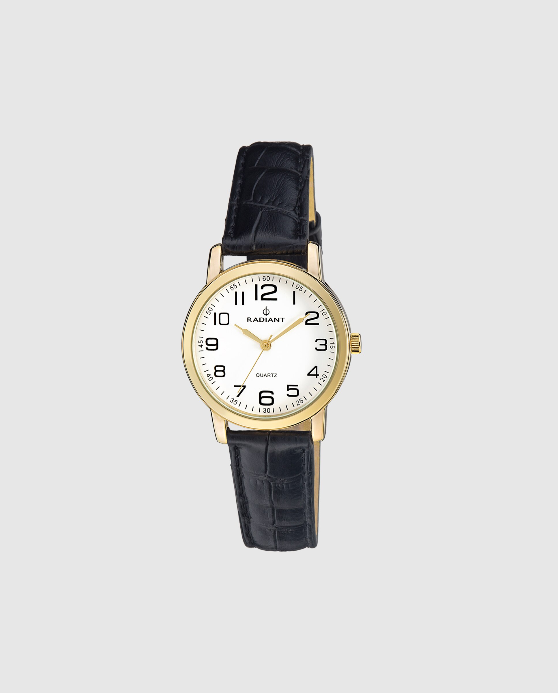 Imagen 0 de Reloj de mujer grand ra281611 de piel sintética y correa negra Negro