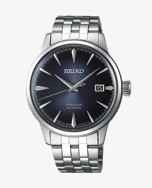 Imagen 0 de Reloj de hombre Presage SRPB41J1 de acero y correa plateada