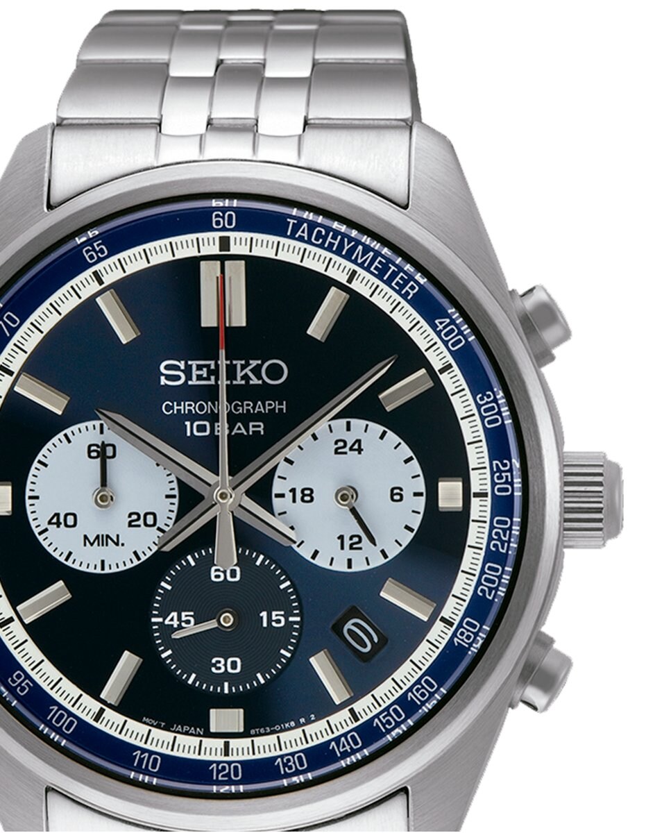 Reloj de hombre Neo sports SSB427P1 de acero y correa plateada Plata-2