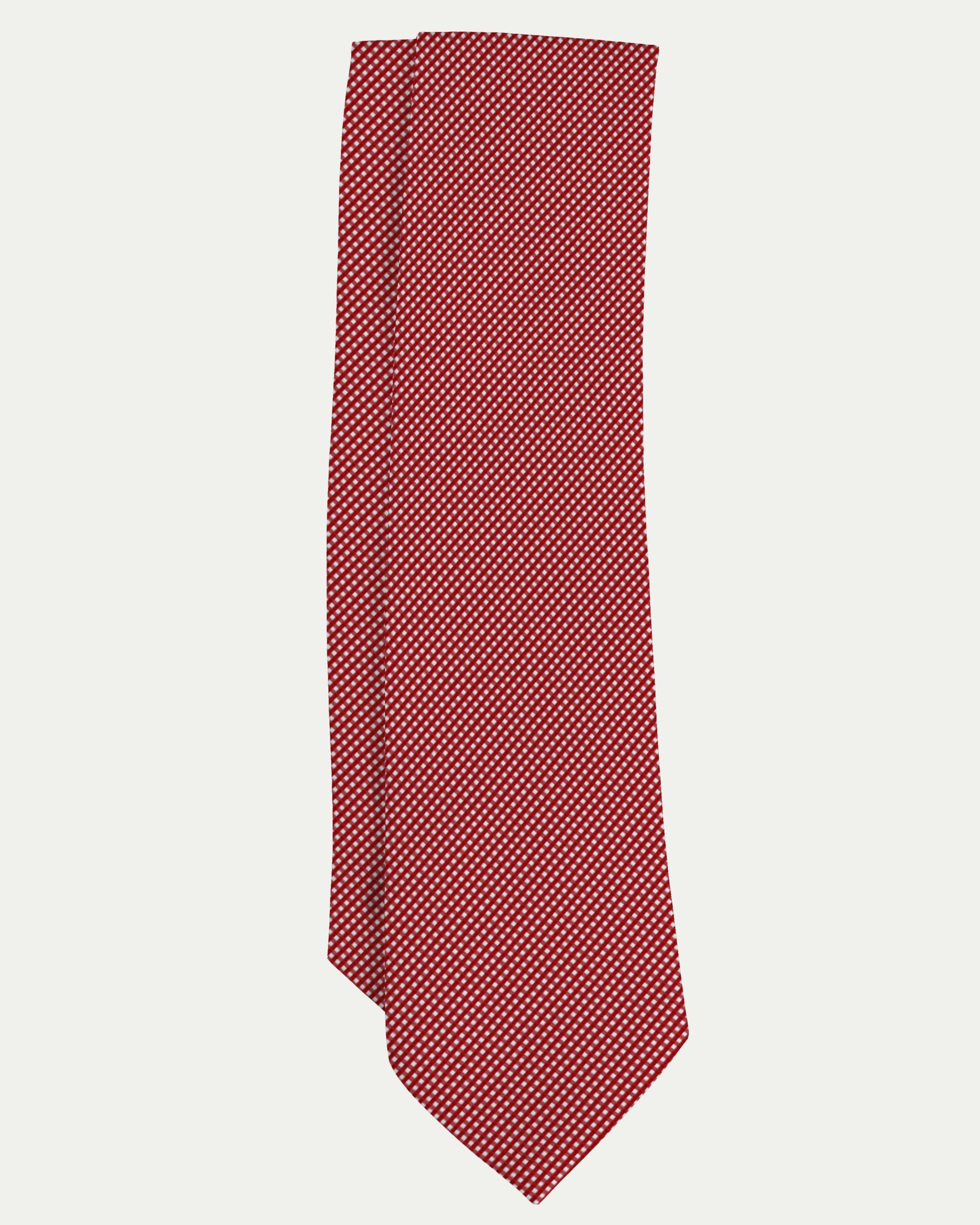 Imagen 0 de Corbata de seda azul con estampado de estructura Rojo